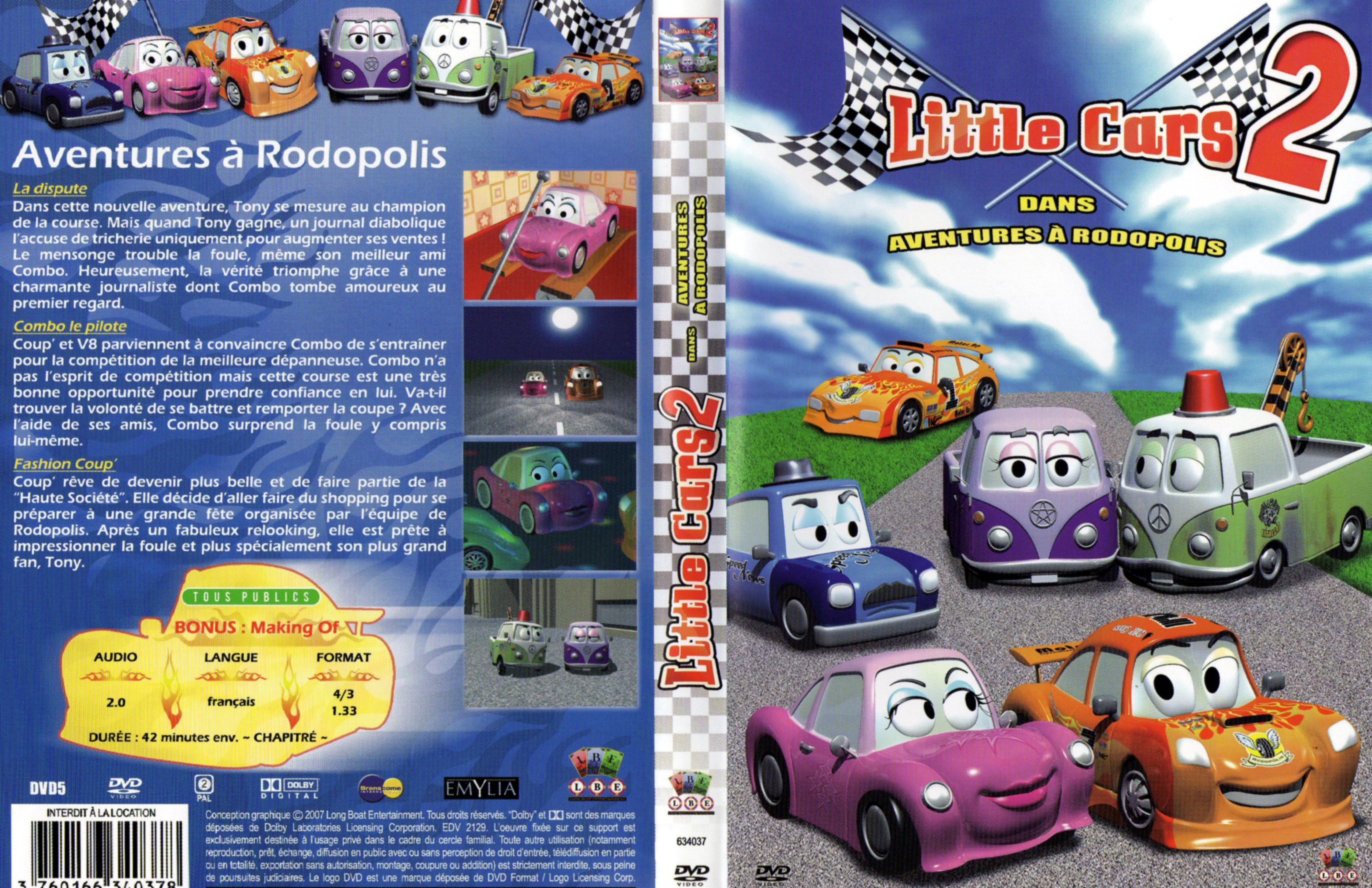 Jaquette DVD Little cars 2 - Aventures  Rodopolis