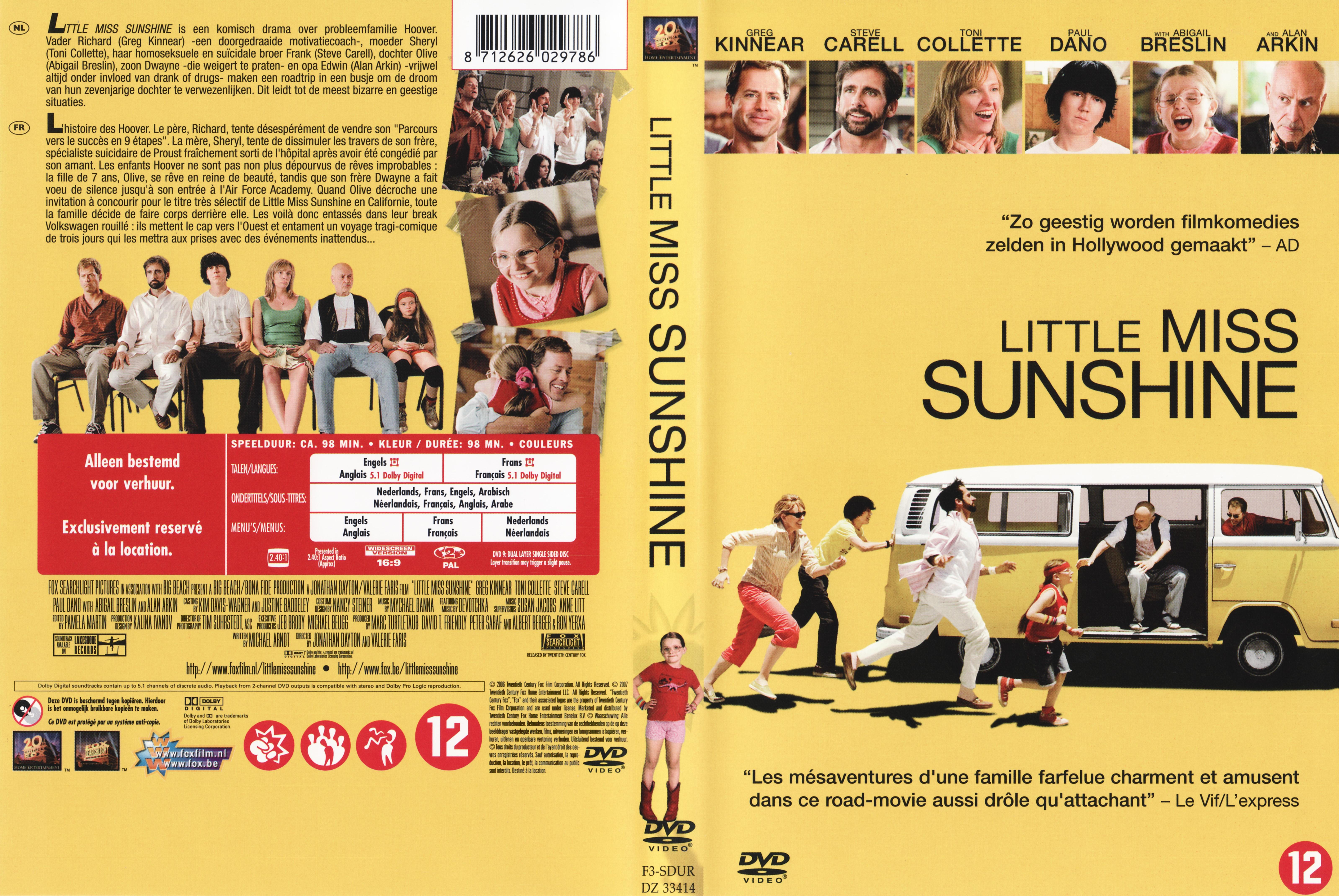 Jaquette DVD Little miss sunshine v2