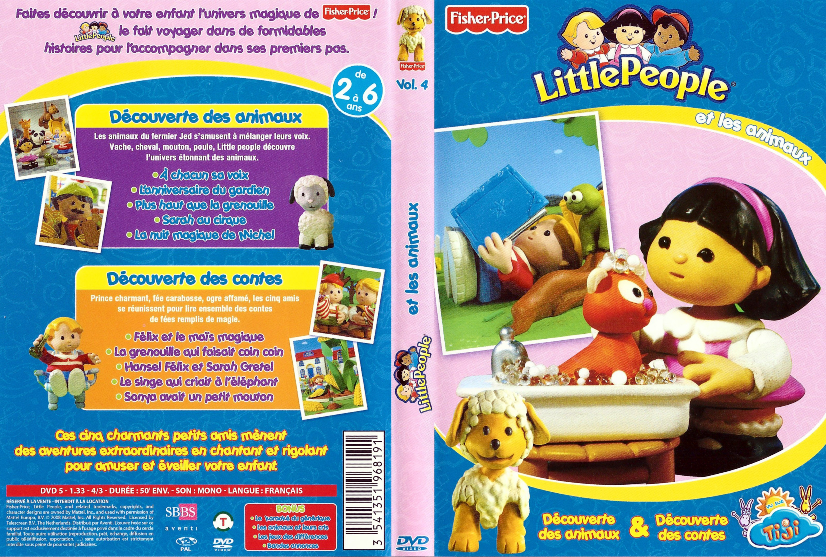 Jaquette DVD Little people et les animaux vol 04