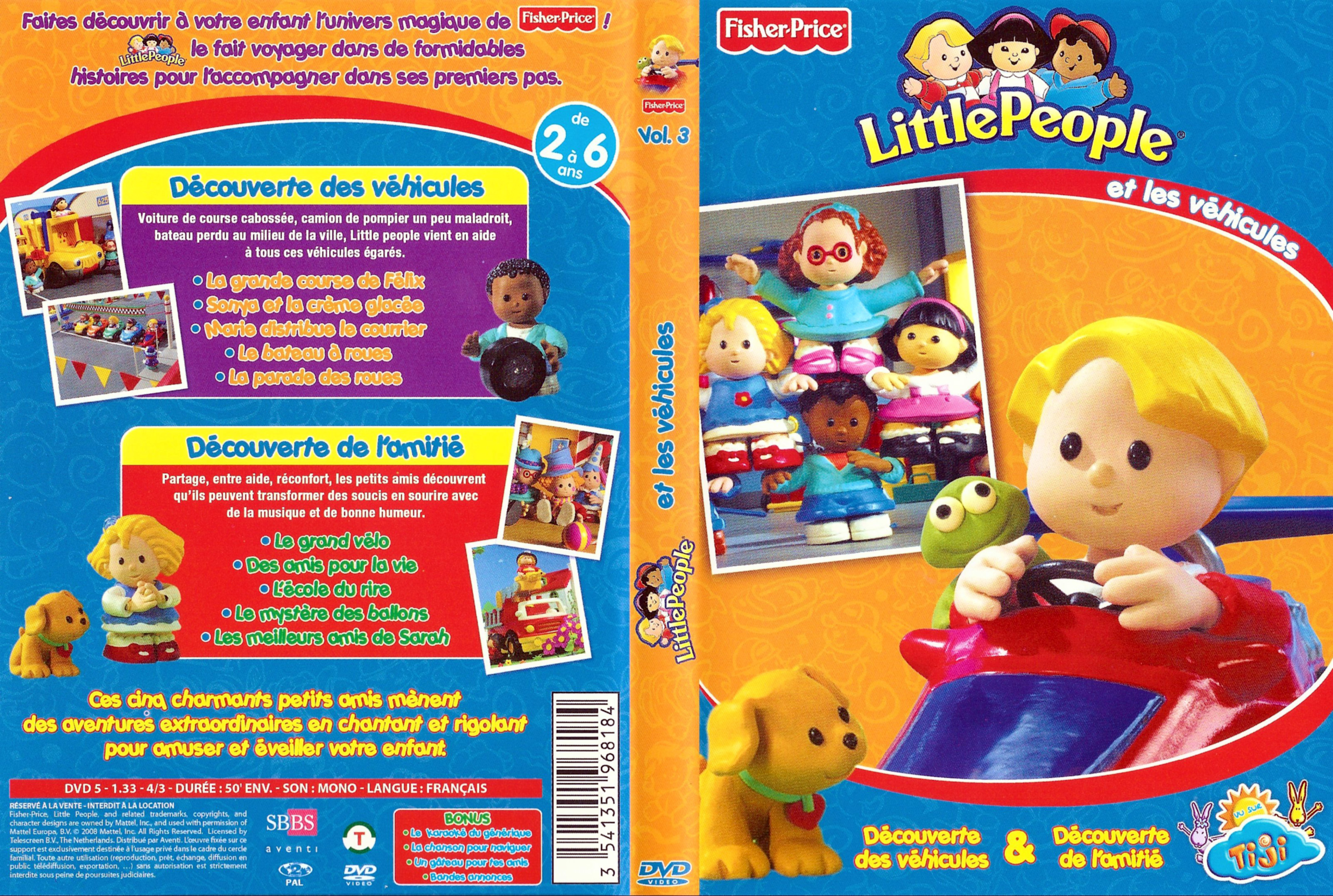 Jaquette DVD Little people et les vhicules vol 03