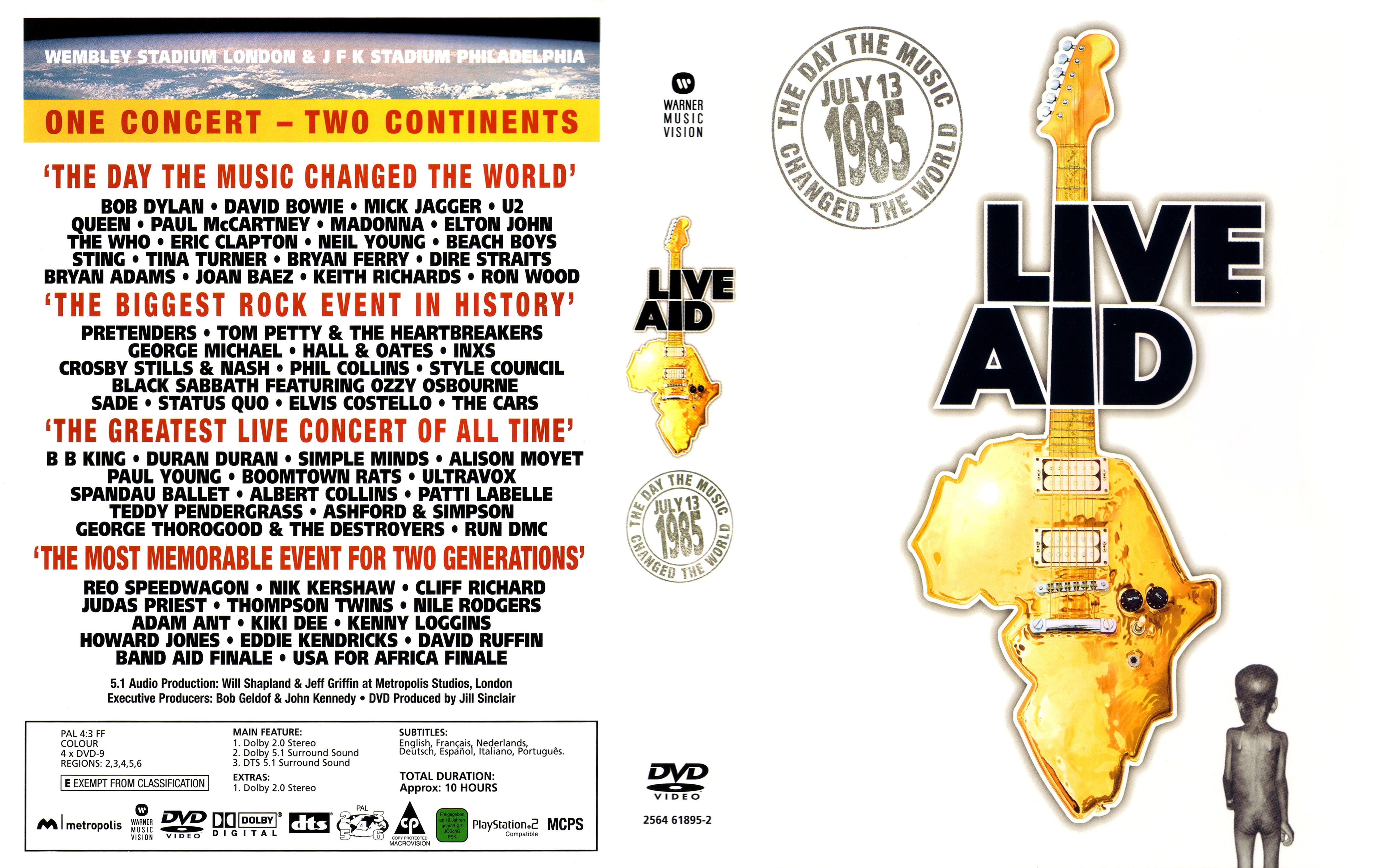 Jaquette DVD Live aid COFFRET