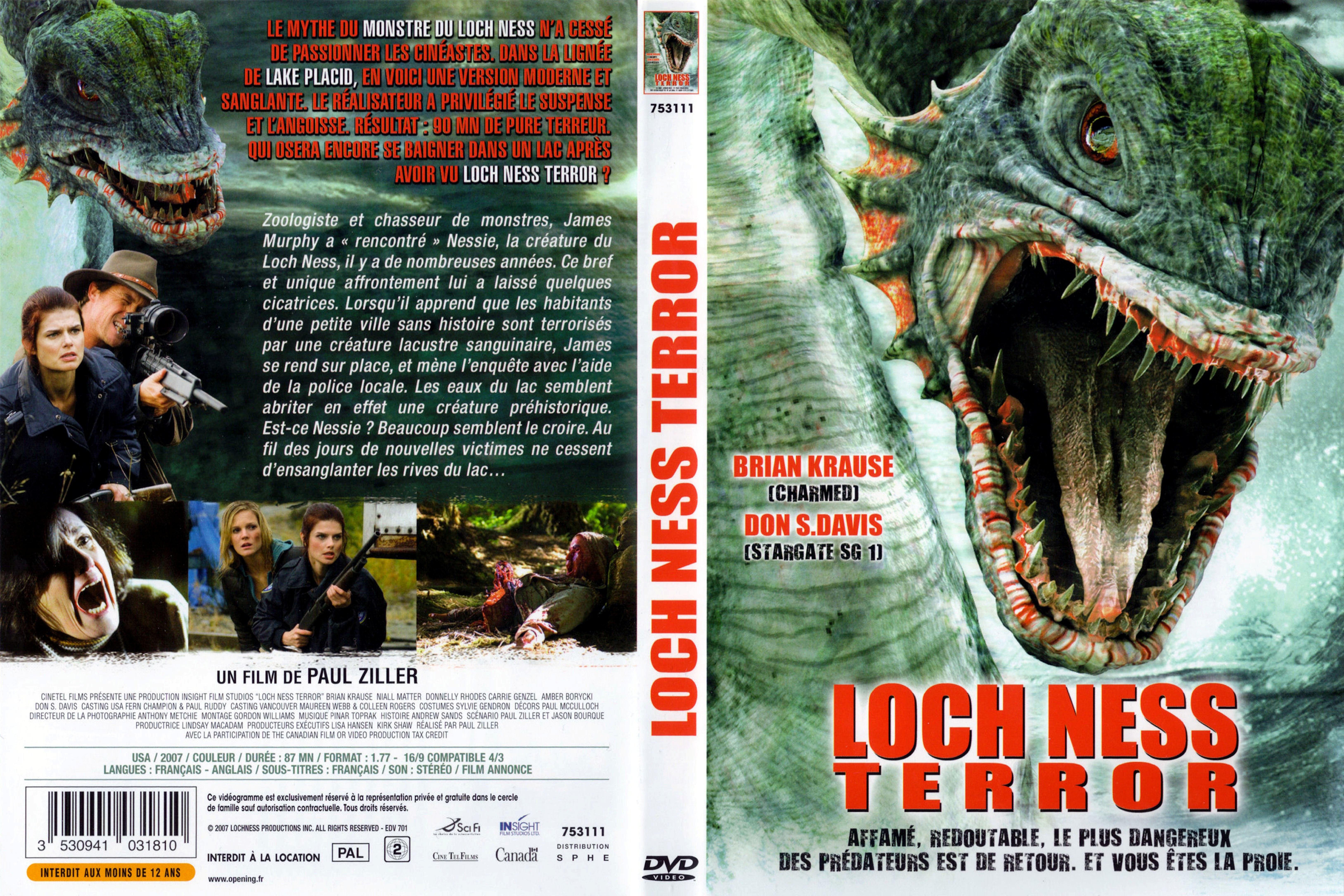 Jaquette DVD Loch Ness terror