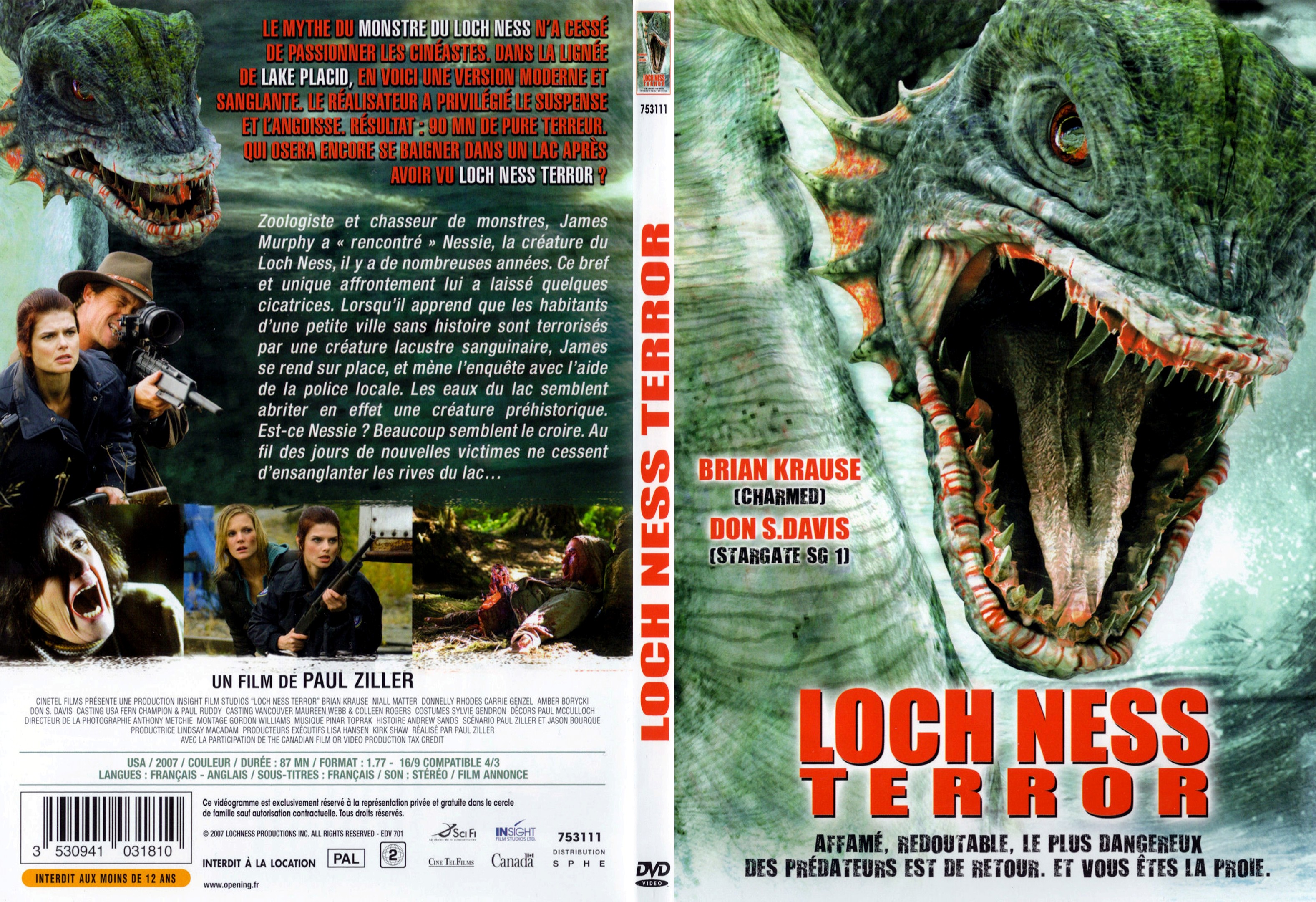 Jaquette DVD Loch ness terror - SLIM