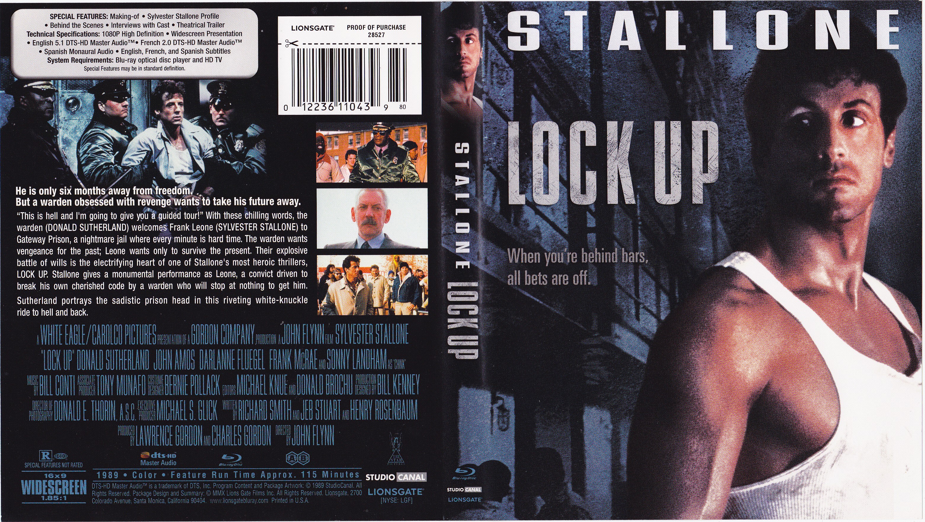 Jaquette DVD Lock up - Haute scurit (Canadienne) (BLU-RAY)