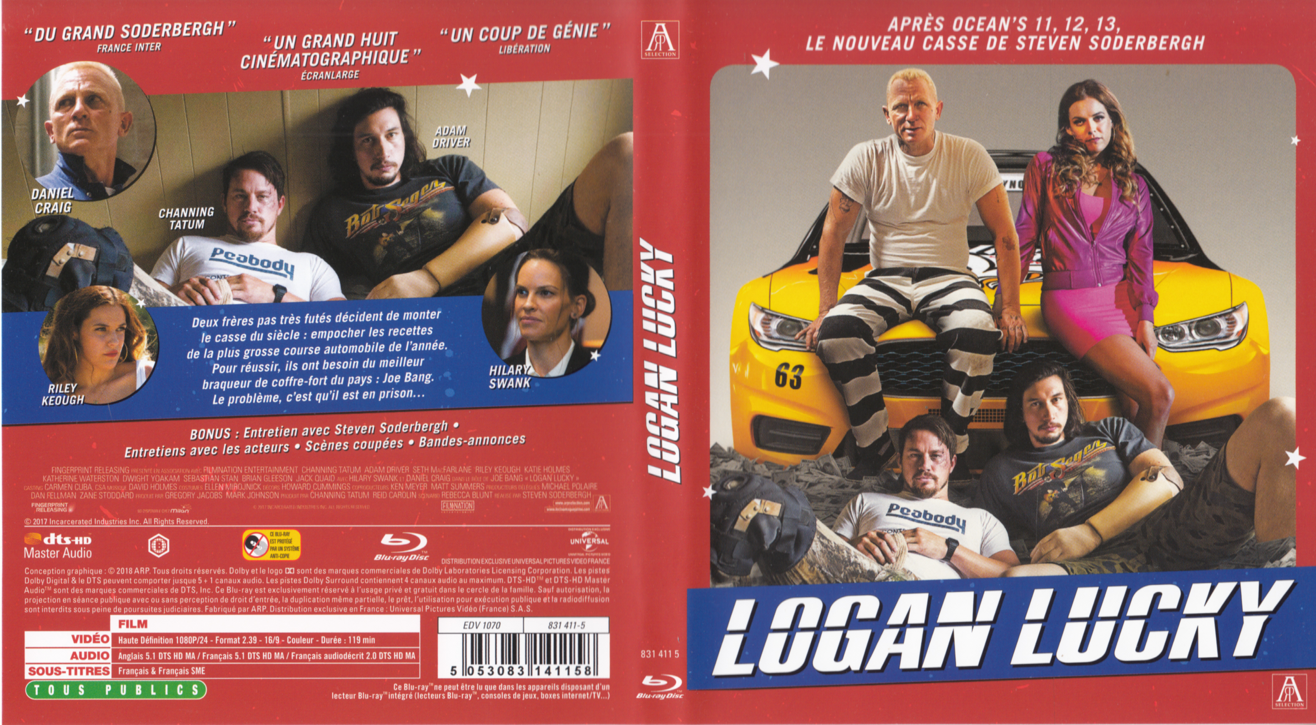 Jaquette DVD Logan Lucky (BLU-RAY)