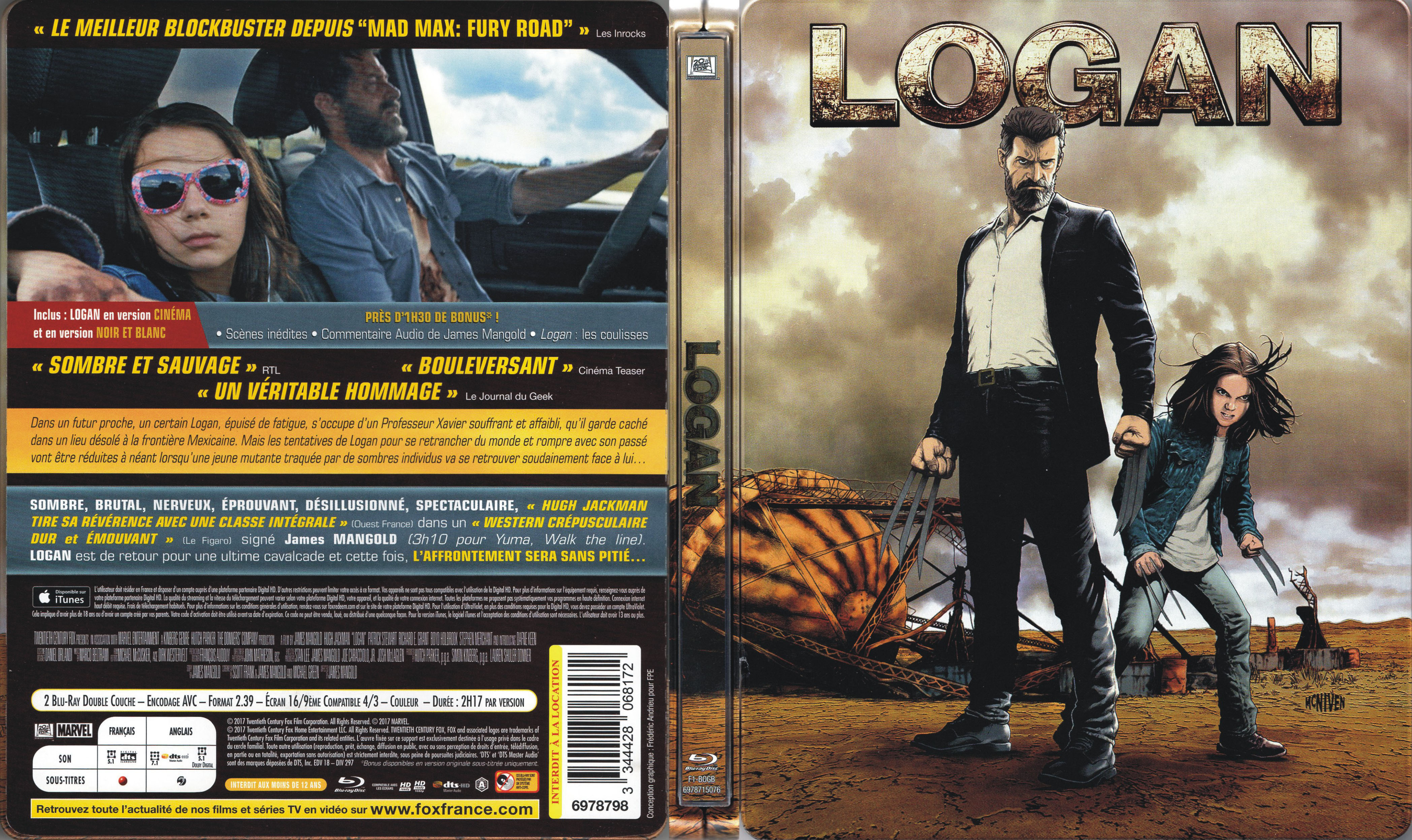 Jaquette DVD Logan (BLU-RAY)