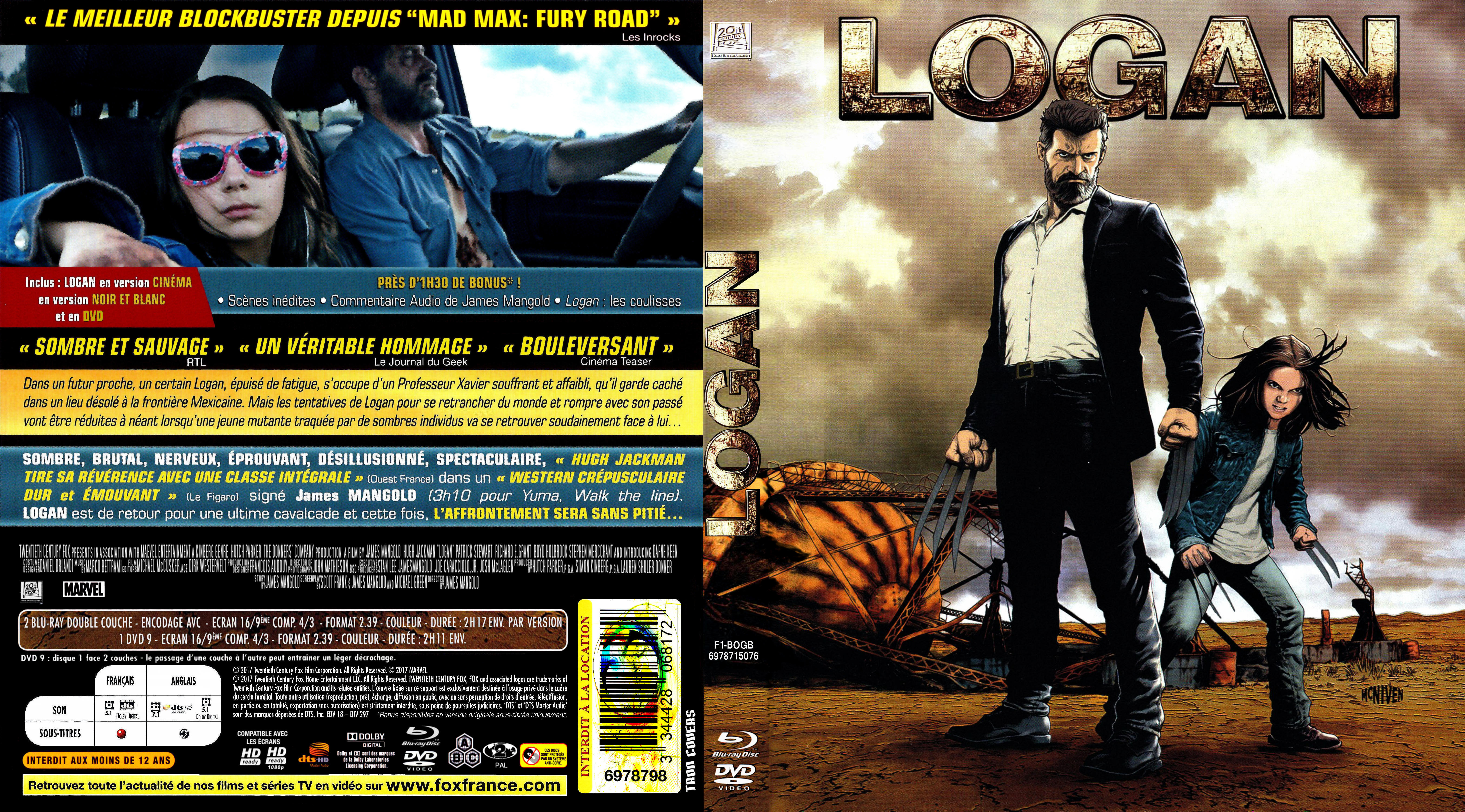Jaquette DVD Logan custom (BLU-RAY)