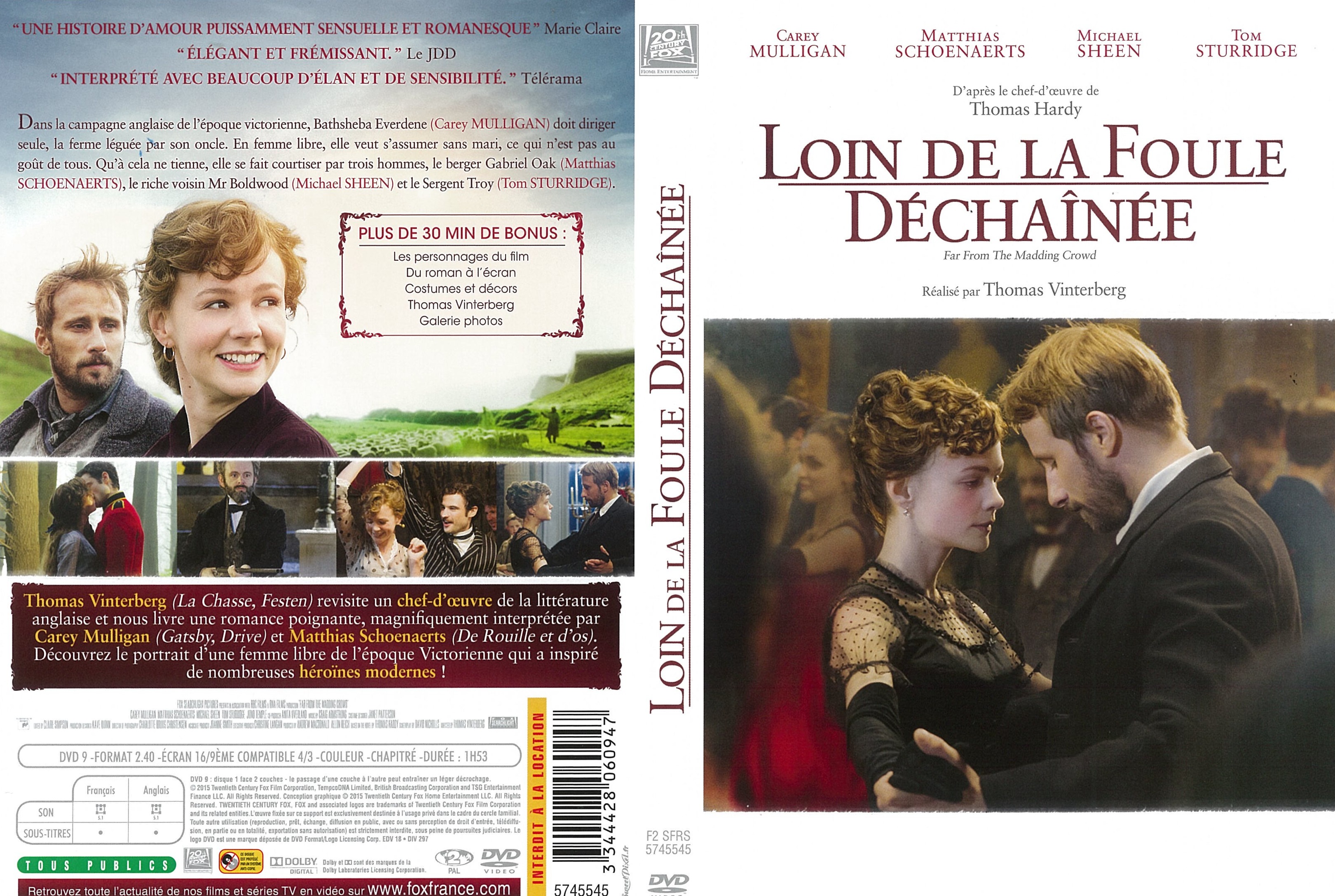 Jaquette DVD Loin de la foule dchane (2015)