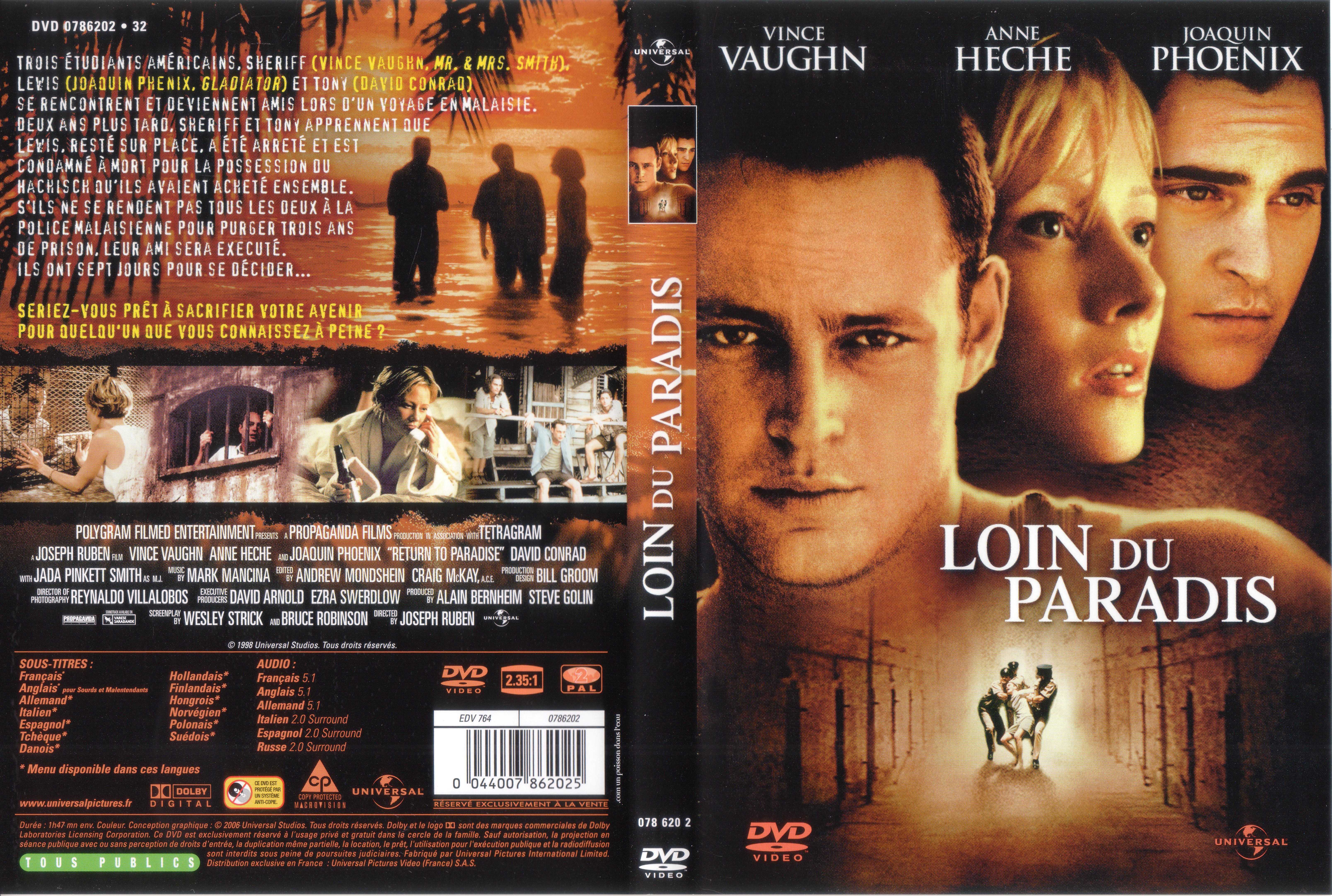 Jaquette DVD Loin du paradis (Vince Vaughn)