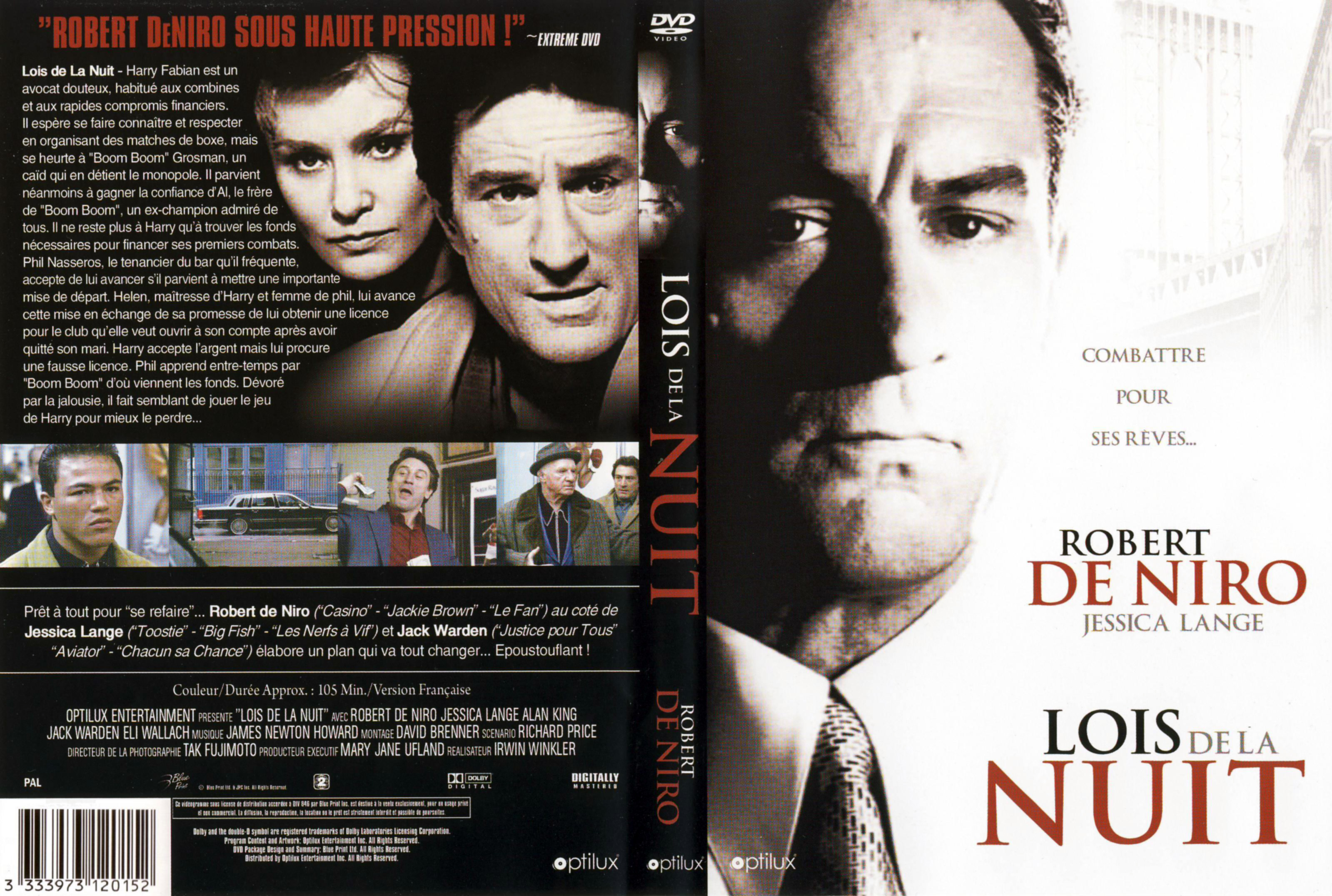 Jaquette DVD Lois de la nuit