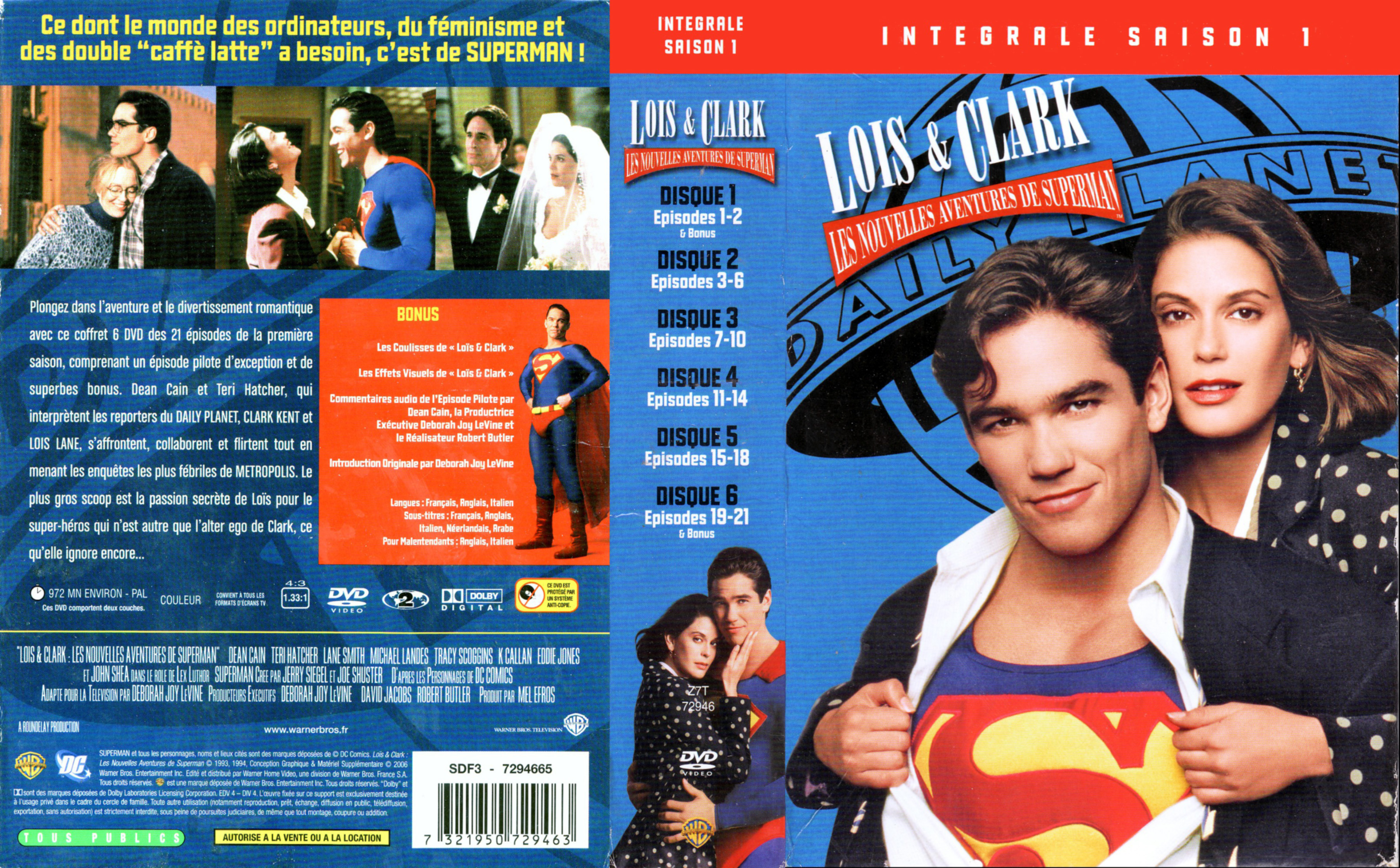 Jaquette DVD Lois et Clark Saison 1 COFFRET v2