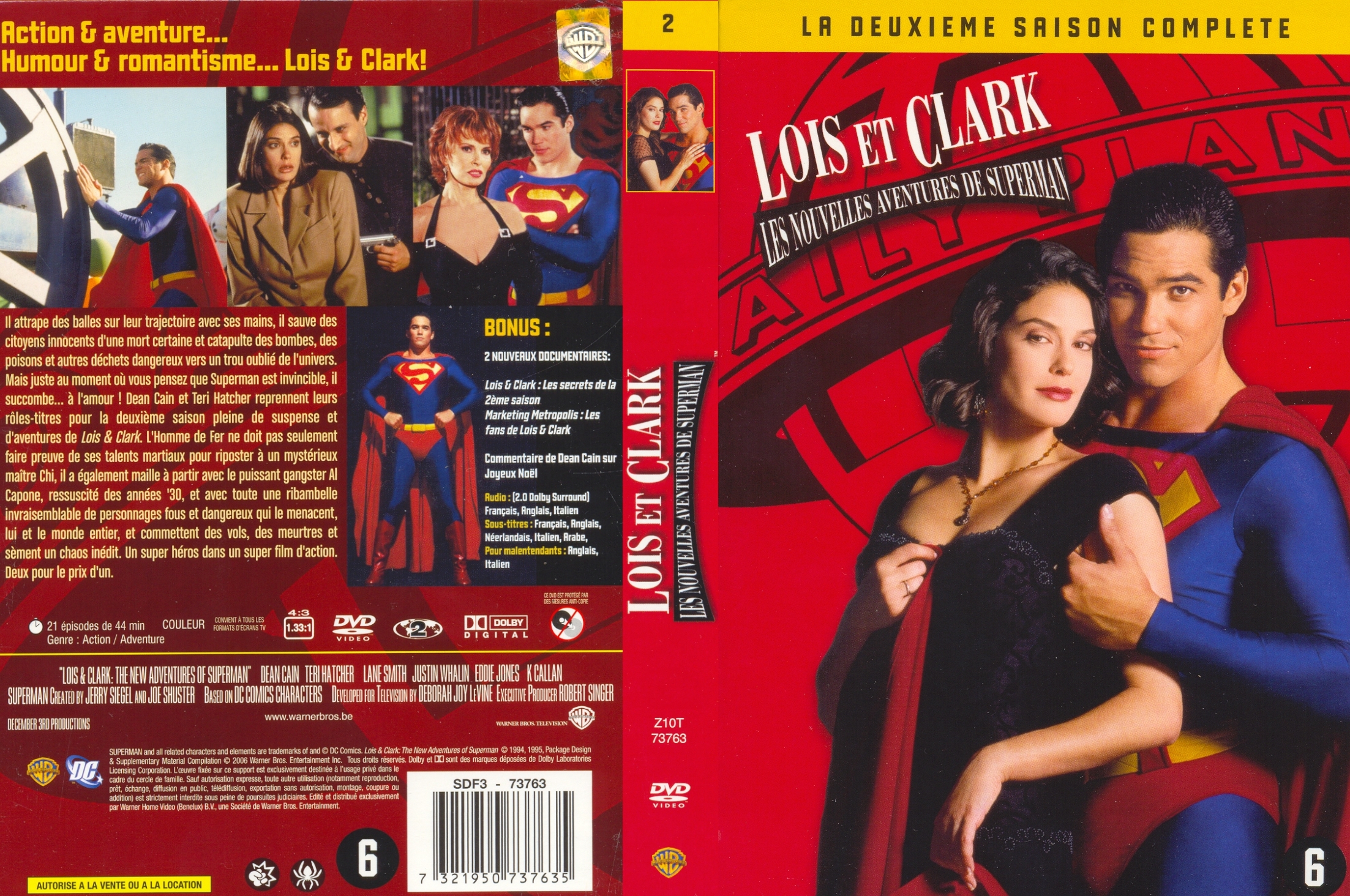 Jaquette DVD Lois et Clark Saison 2 COFFRET