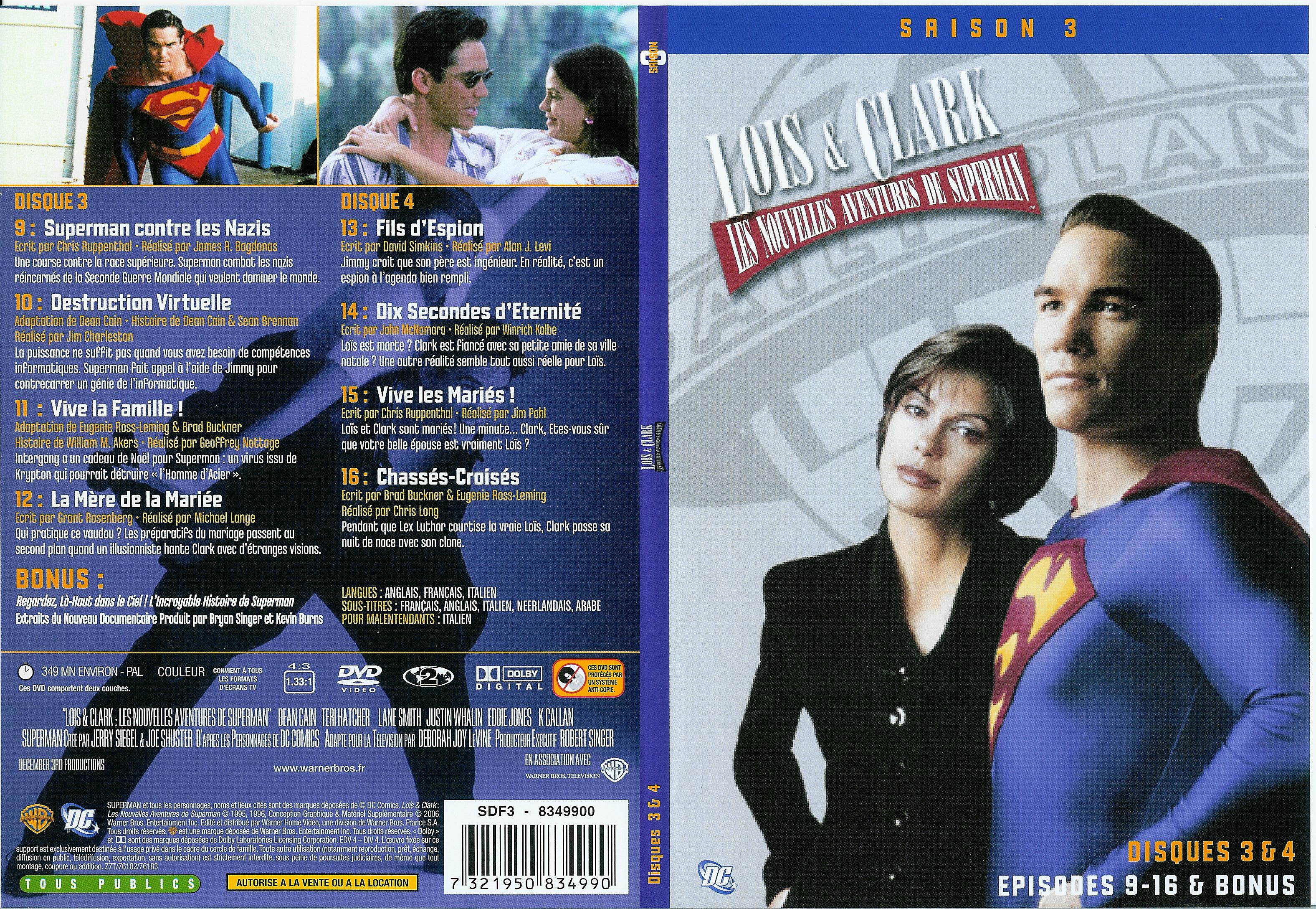 Jaquette DVD Lois et Clark Saison 3 vol 2