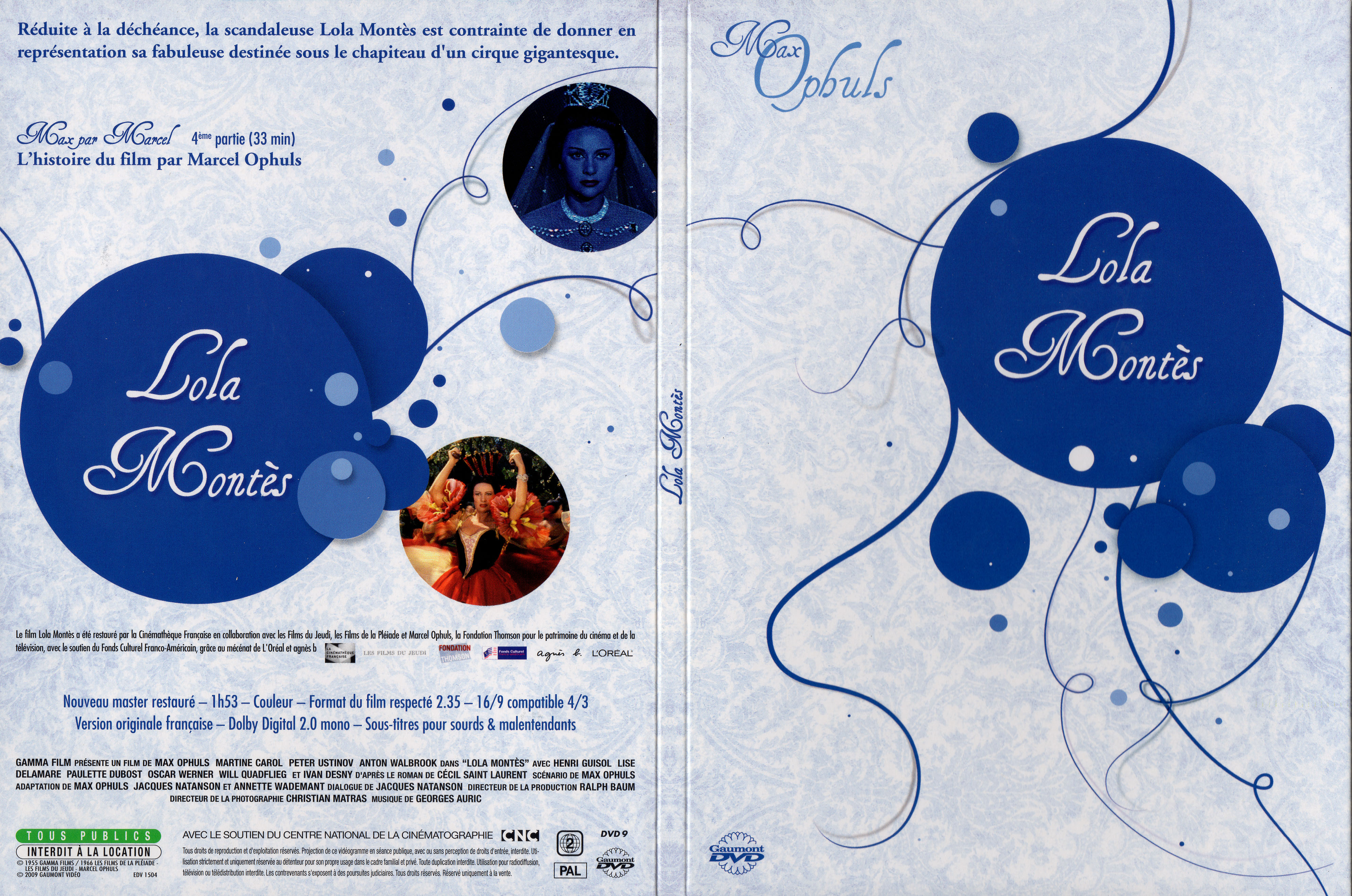 Jaquette DVD Lola Monts