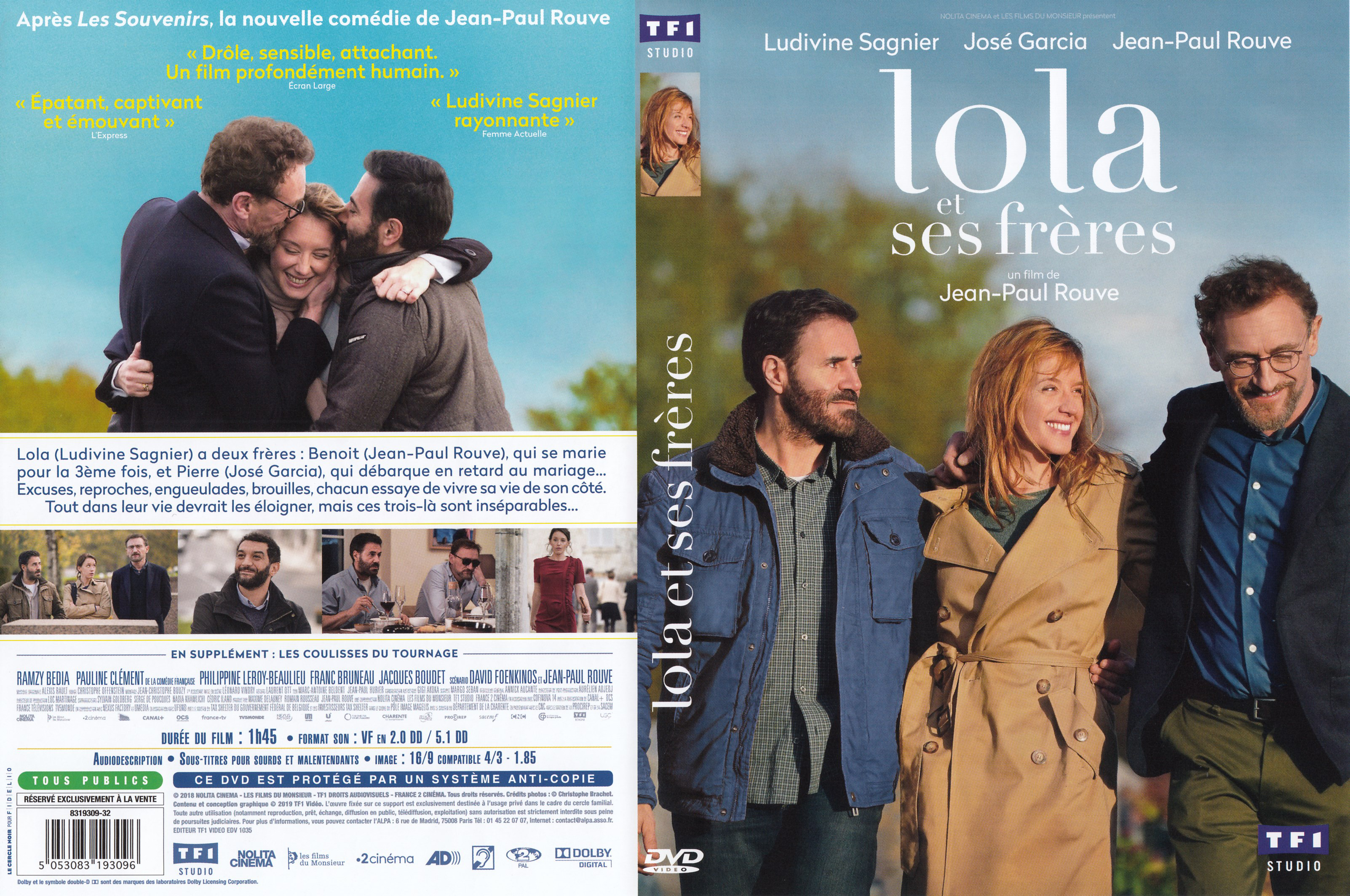 Jaquette DVD Lola et ses frres