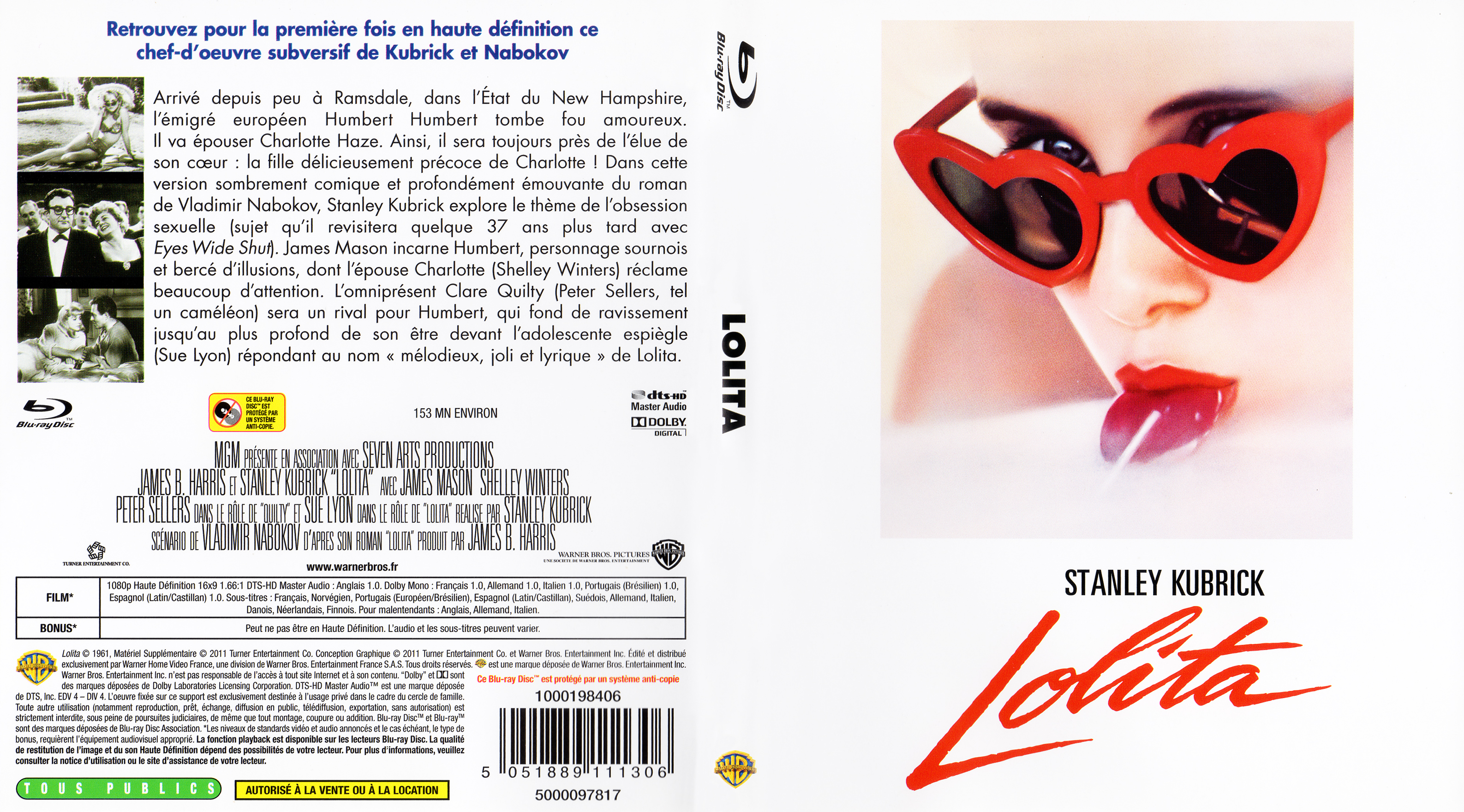 Jaquette DVD Lolita (BLU-RAY)