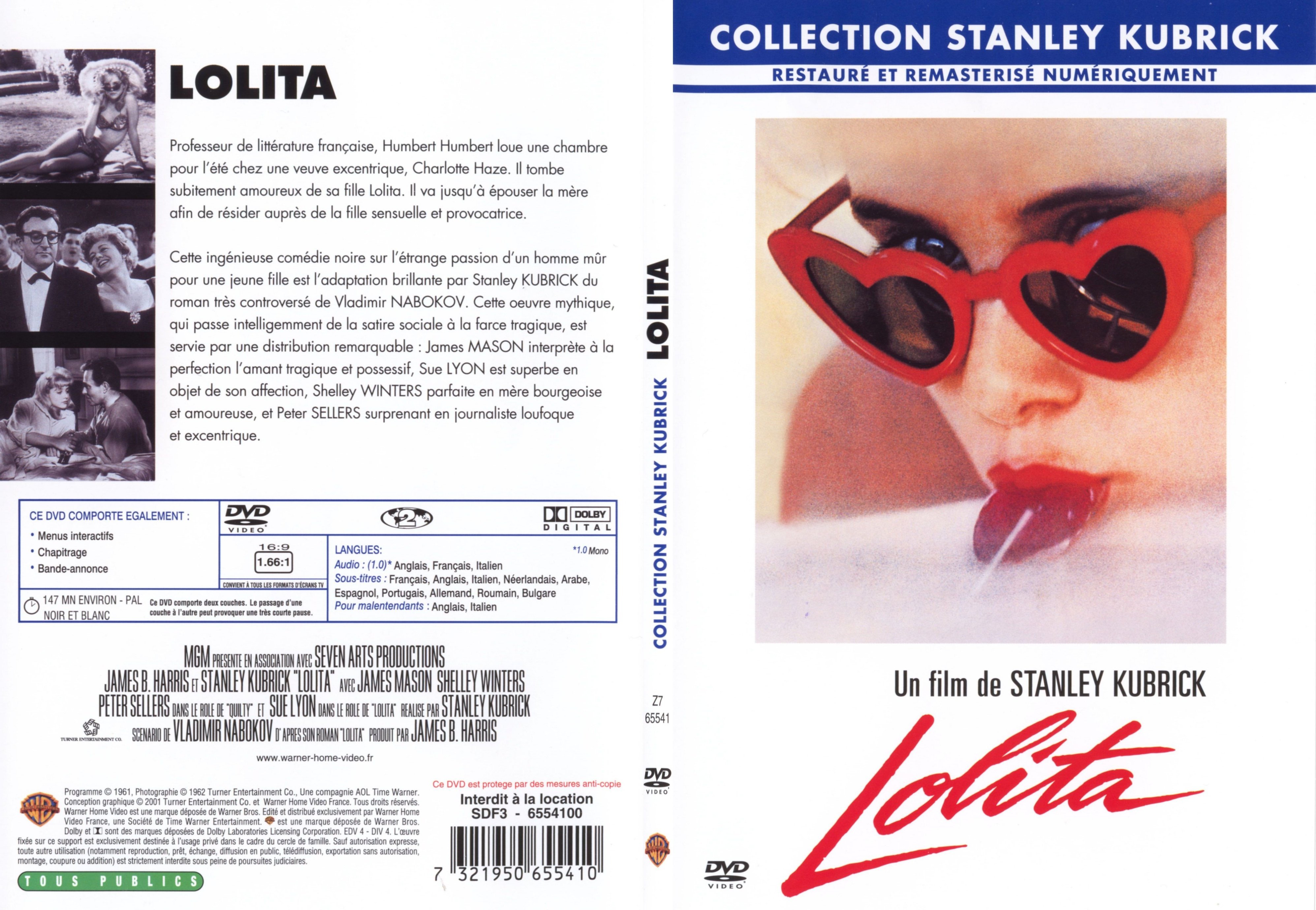 Jaquette DVD Lolita - SLIM