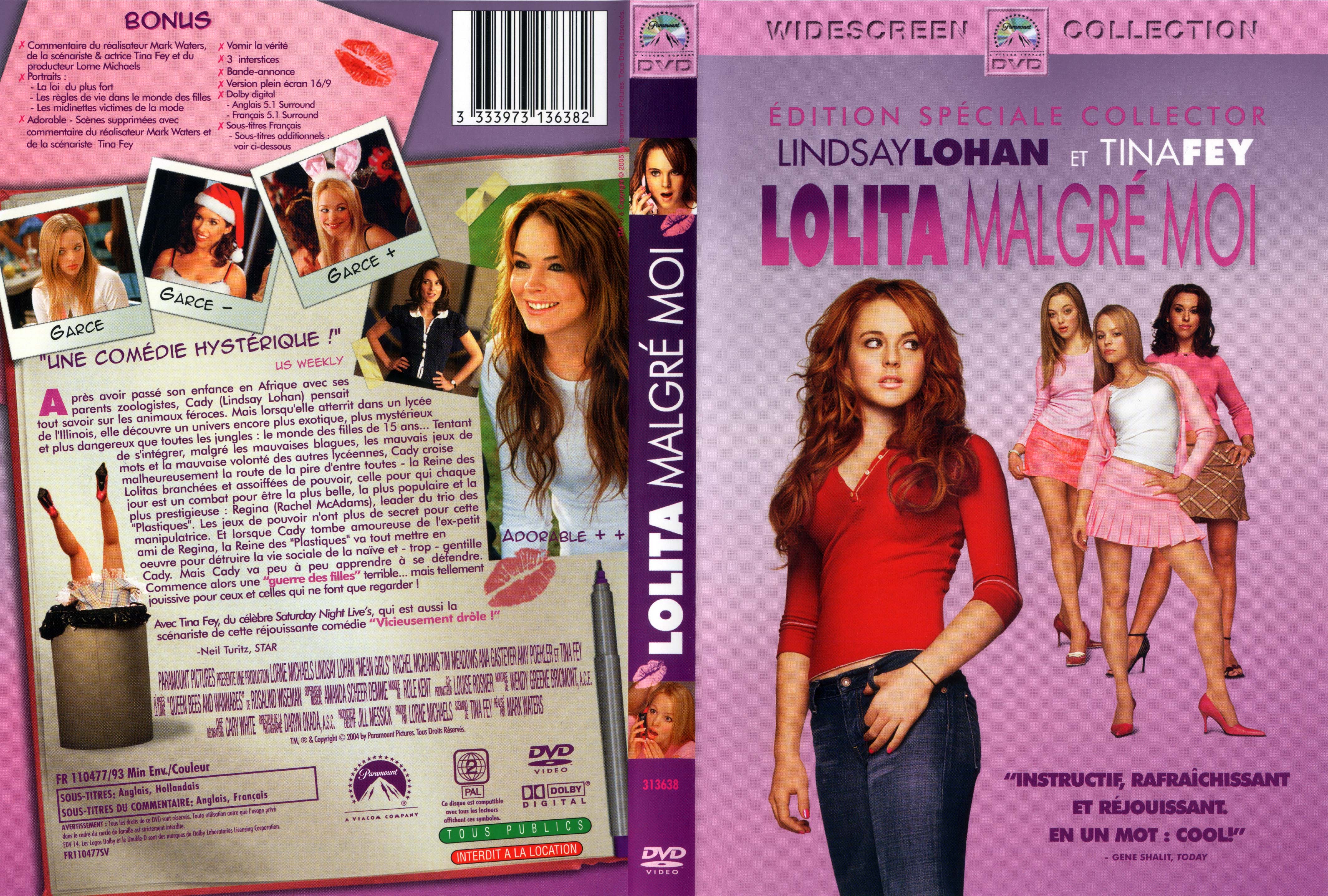 Jaquette DVD Lolita malgr moi