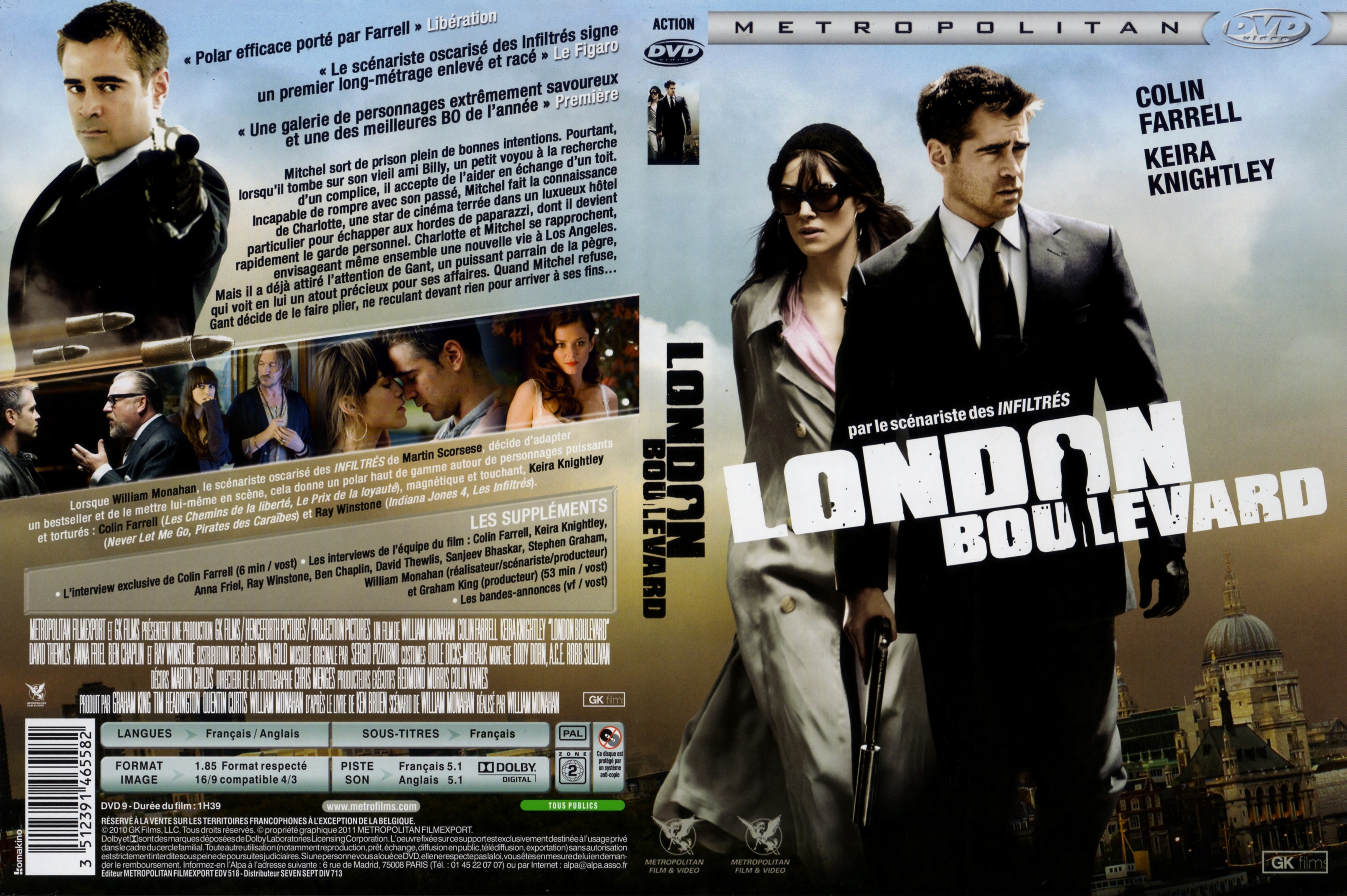 Jaquette DVD London Boulevard