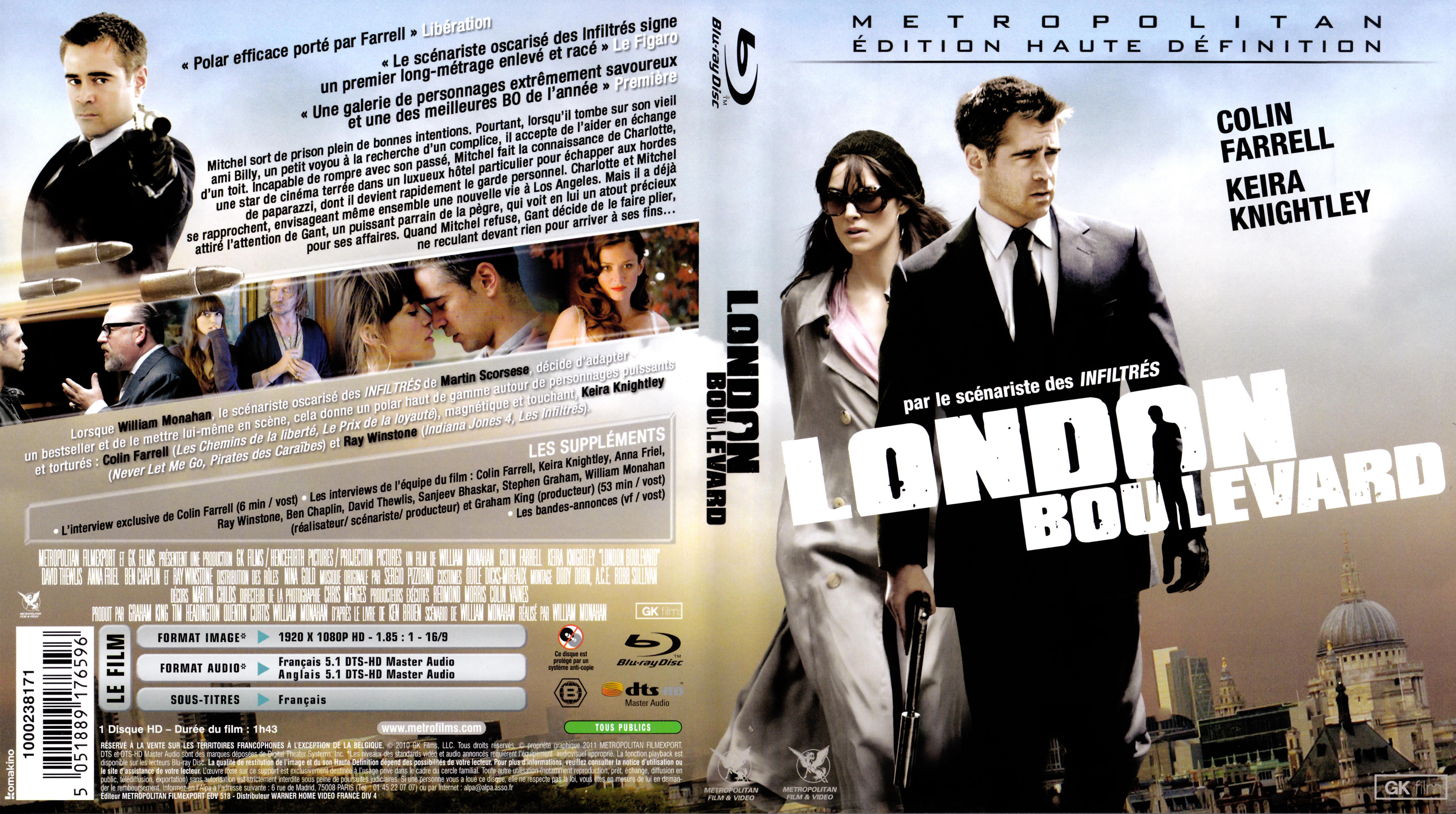 Jaquette DVD London boulevard (BLU-RAY)