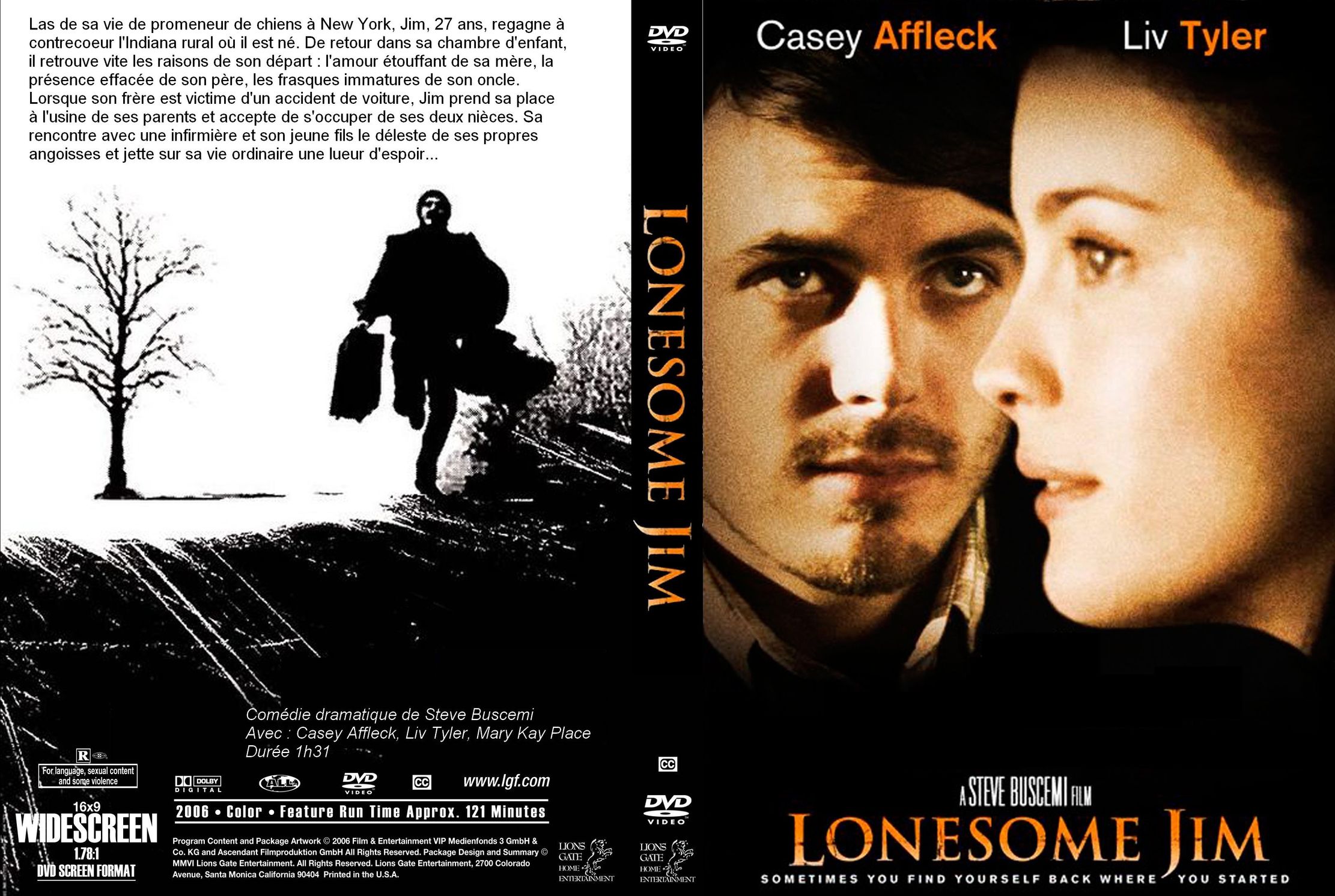Jaquette DVD Lonesome Jim custom