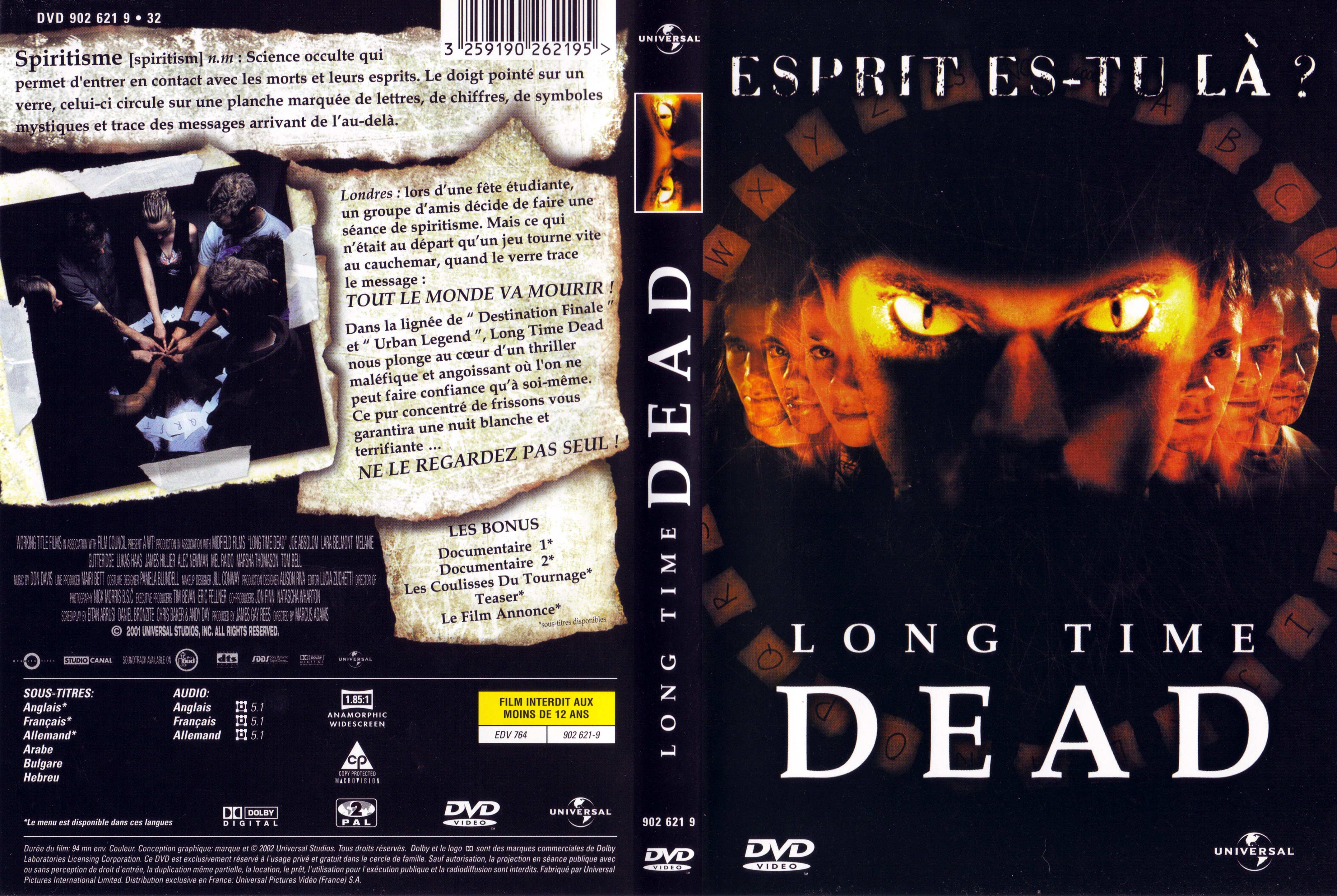 Jaquette DVD Long time dead