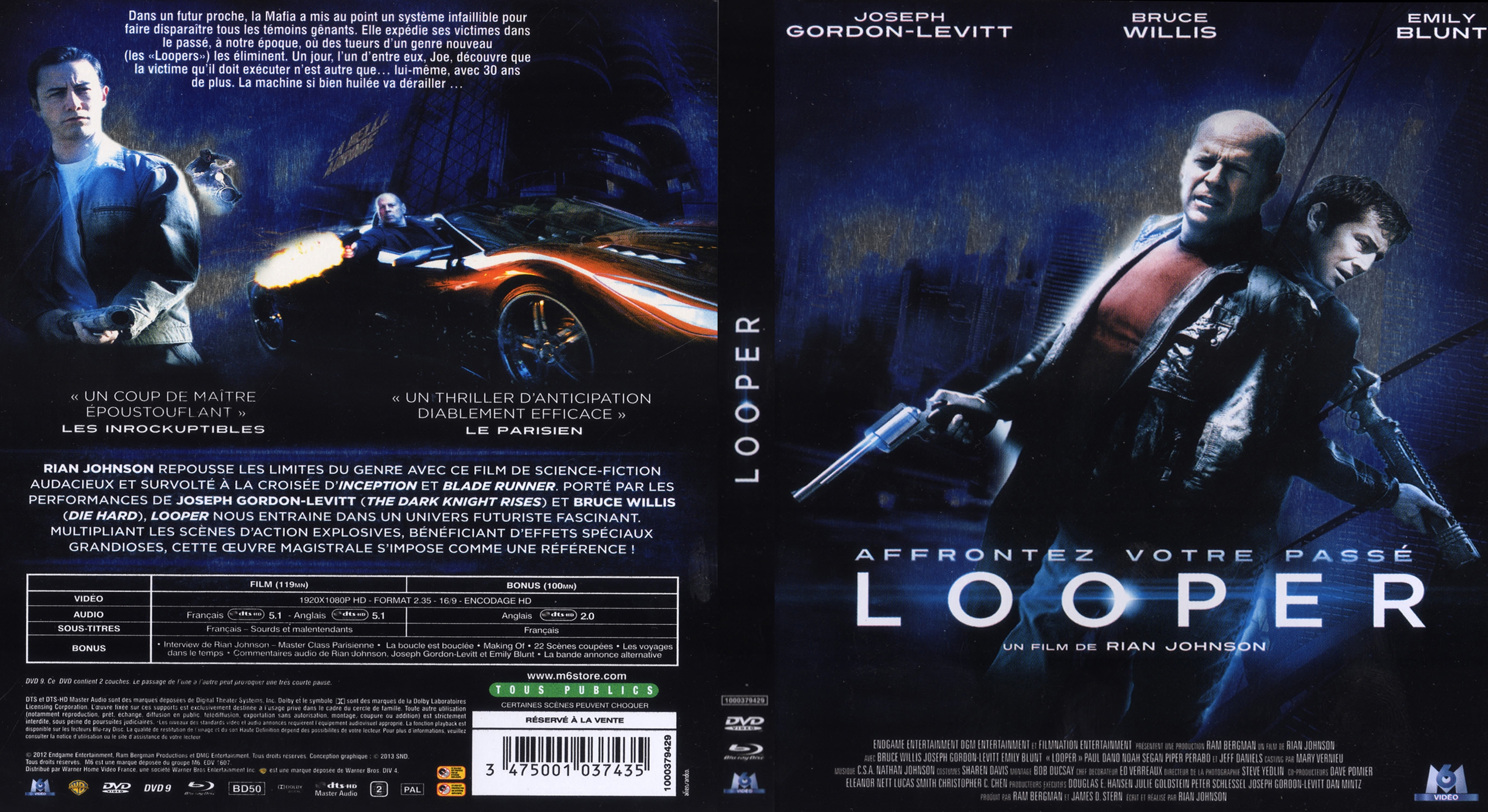 Jaquette DVD Looper (BLU-RAY) v2