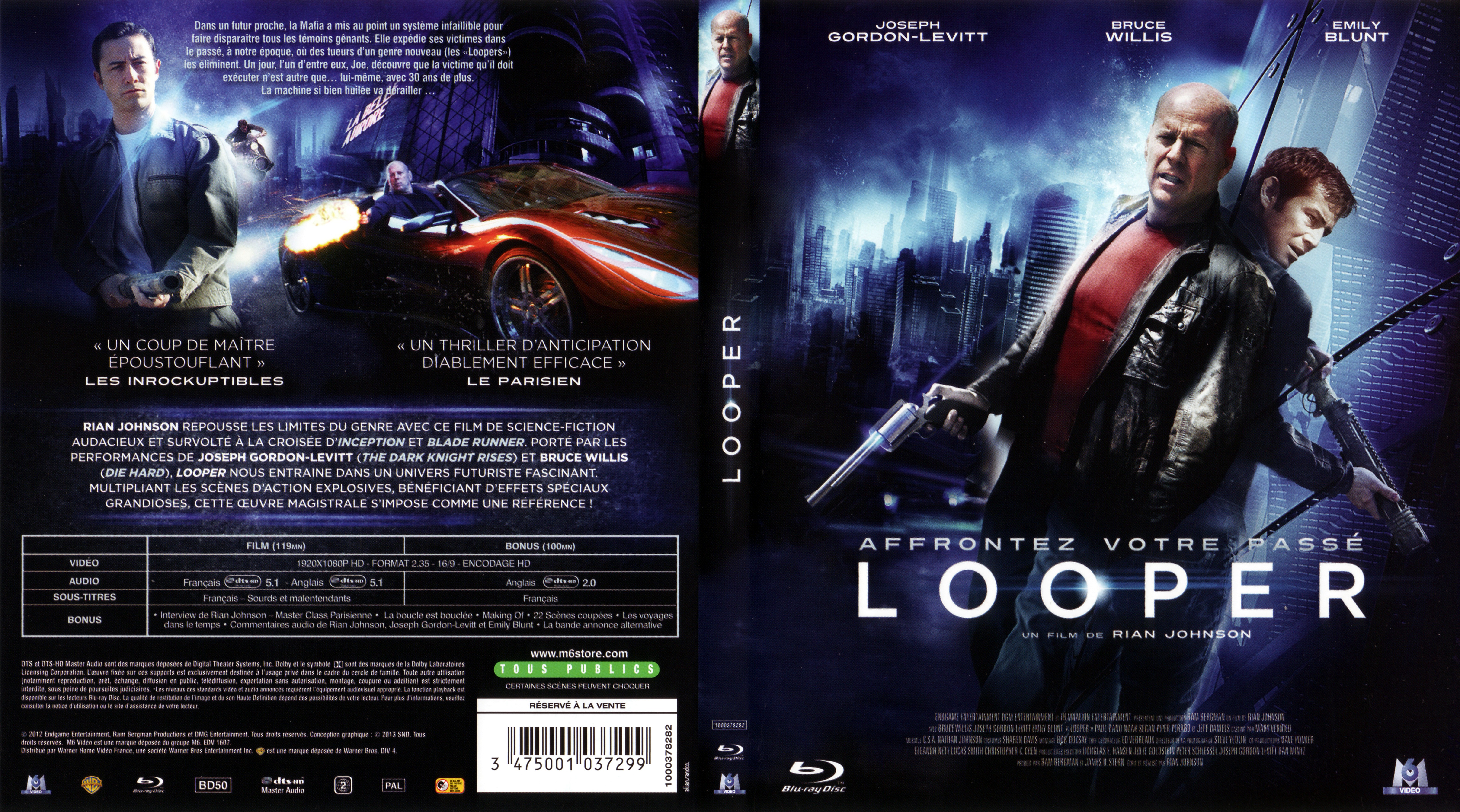 Jaquette DVD Looper (BLU-RAY) v3