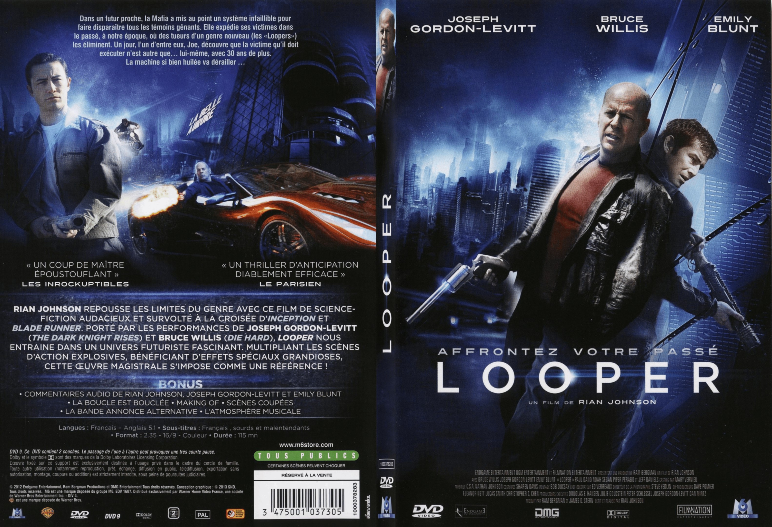 Jaquette DVD Looper - SLIM