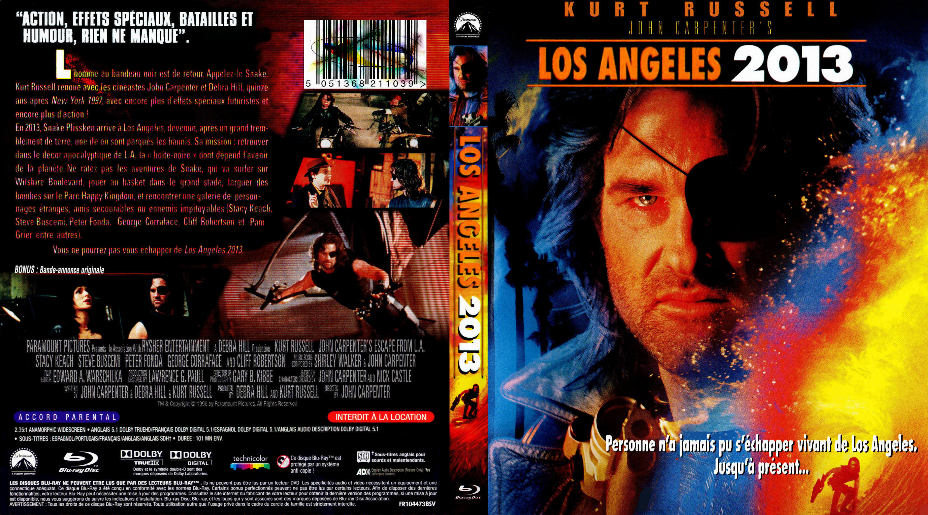 Jaquette DVD Los Angeles 2013 custom (BLU-RAY) v2