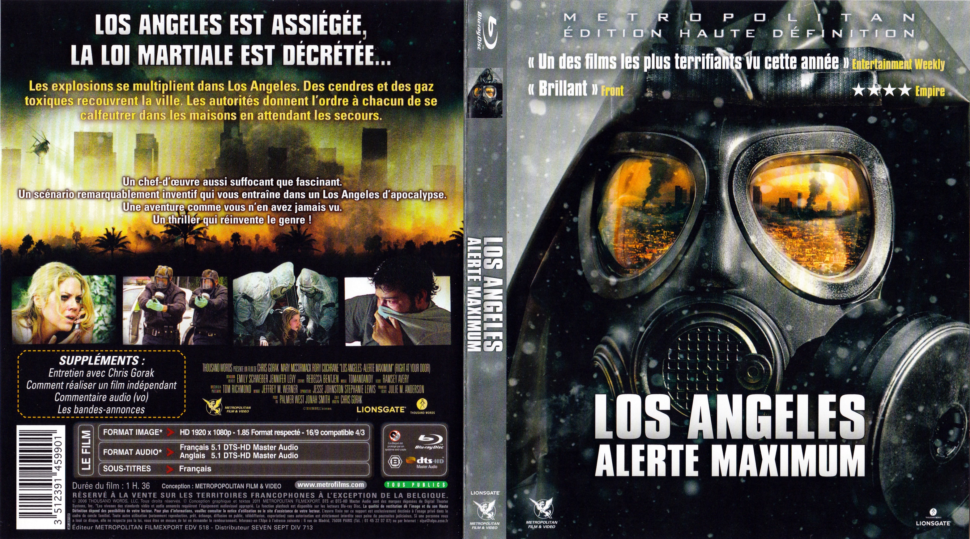 Jaquette DVD Los Angeles - Alerte maximum (BLU-RAY)