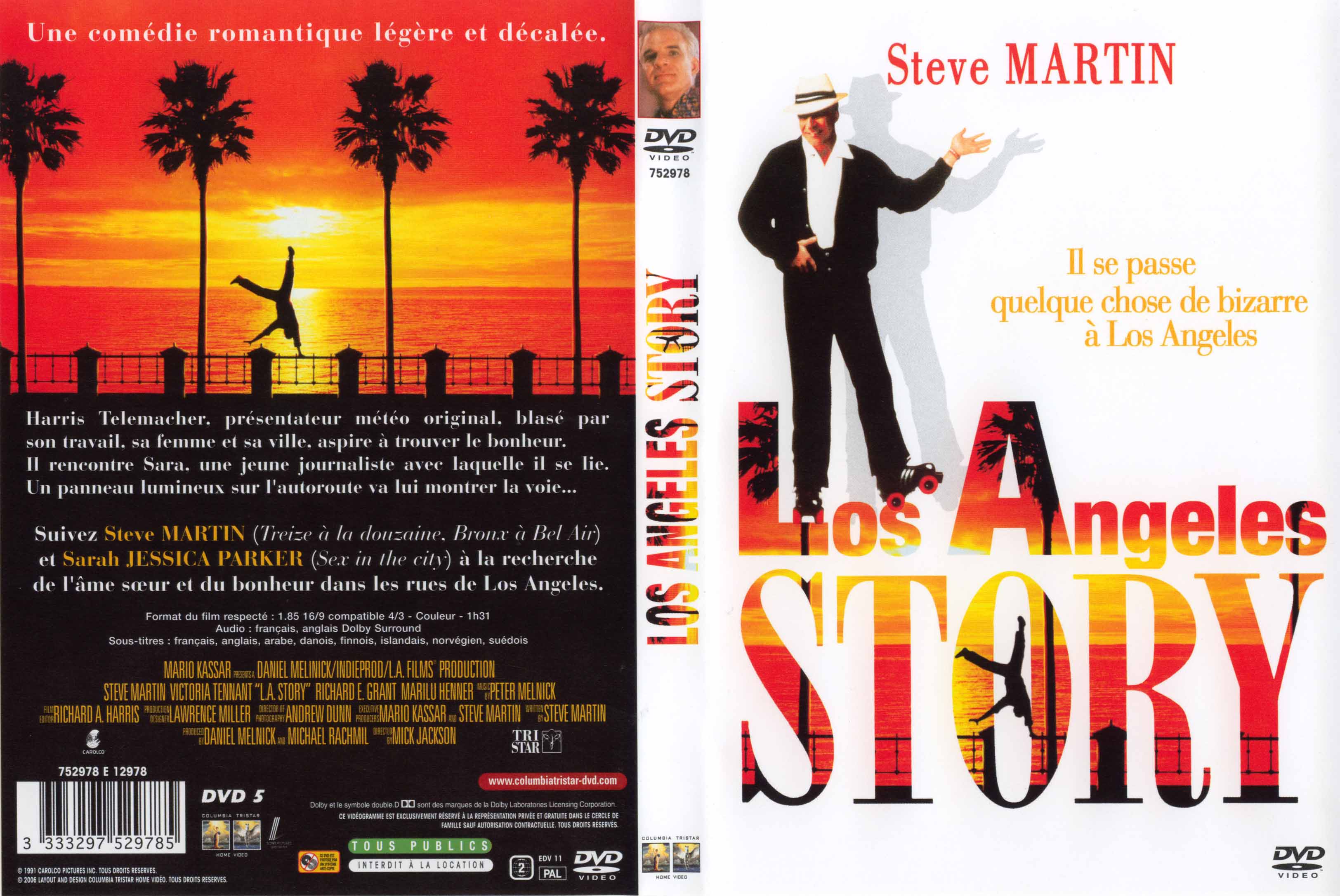 Jaquette DVD Los Angeles story
