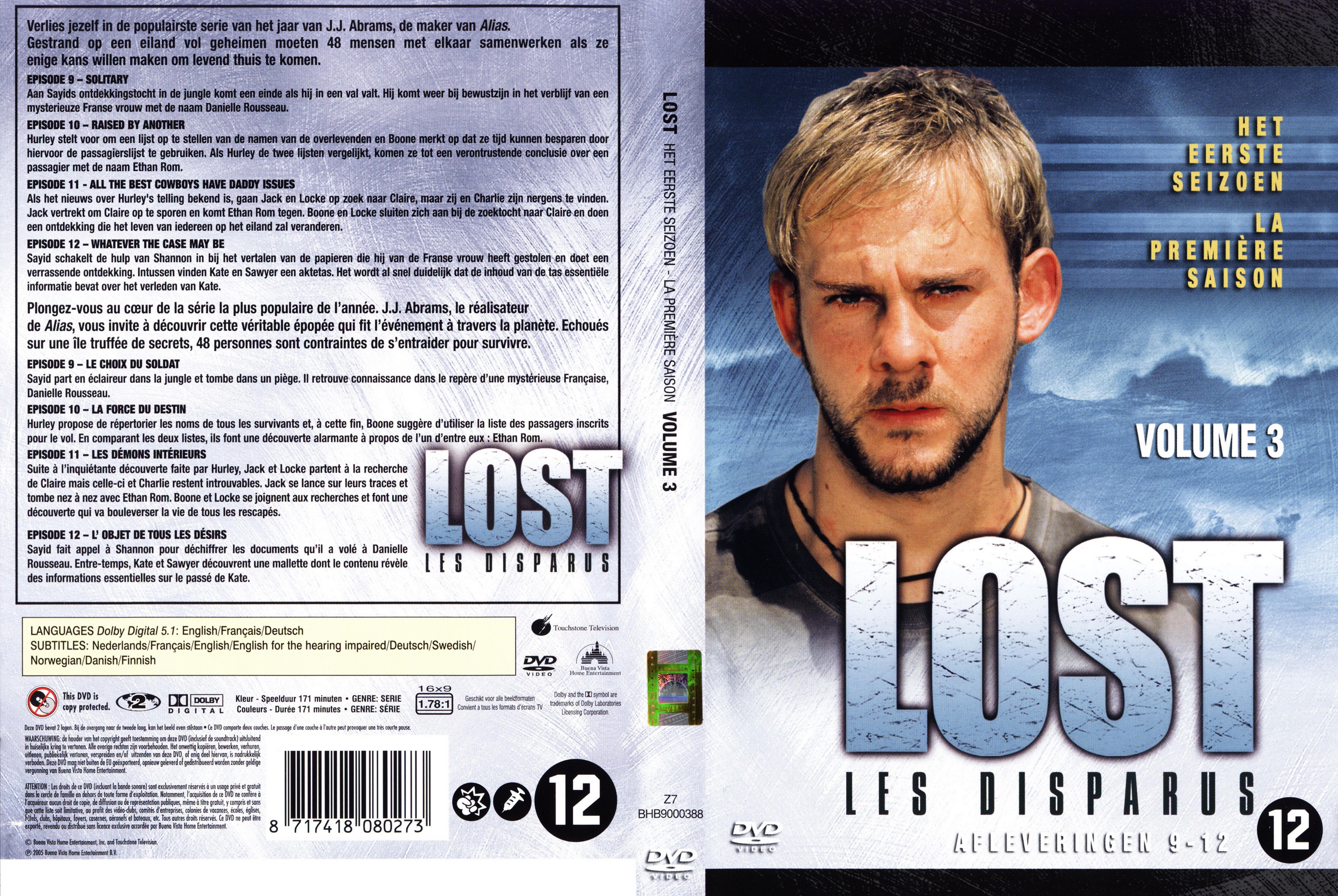 Jaquette DVD Lost Saison 1 DVD 3 v2