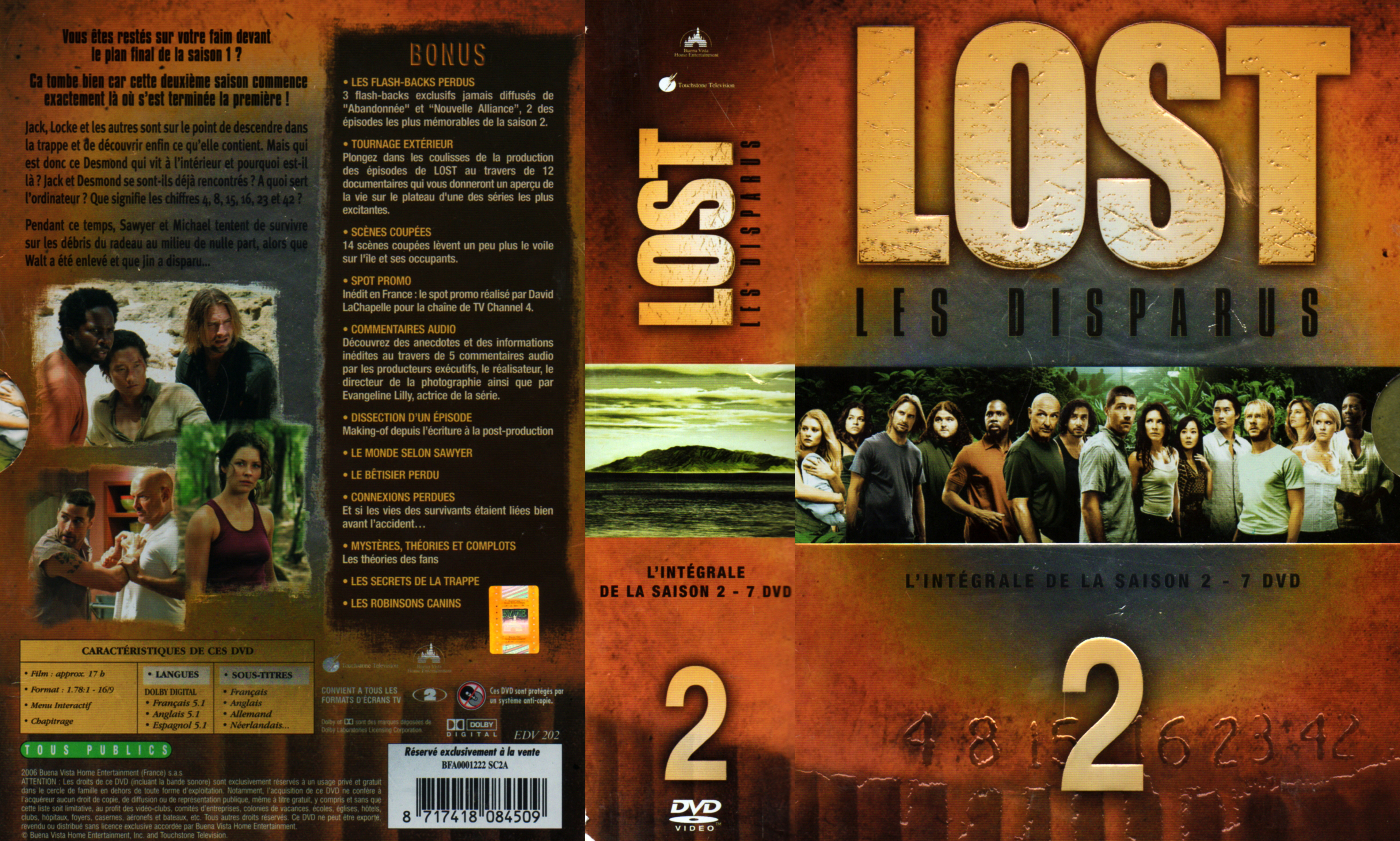 Jaquette DVD Lost Saison 2 COFFRET