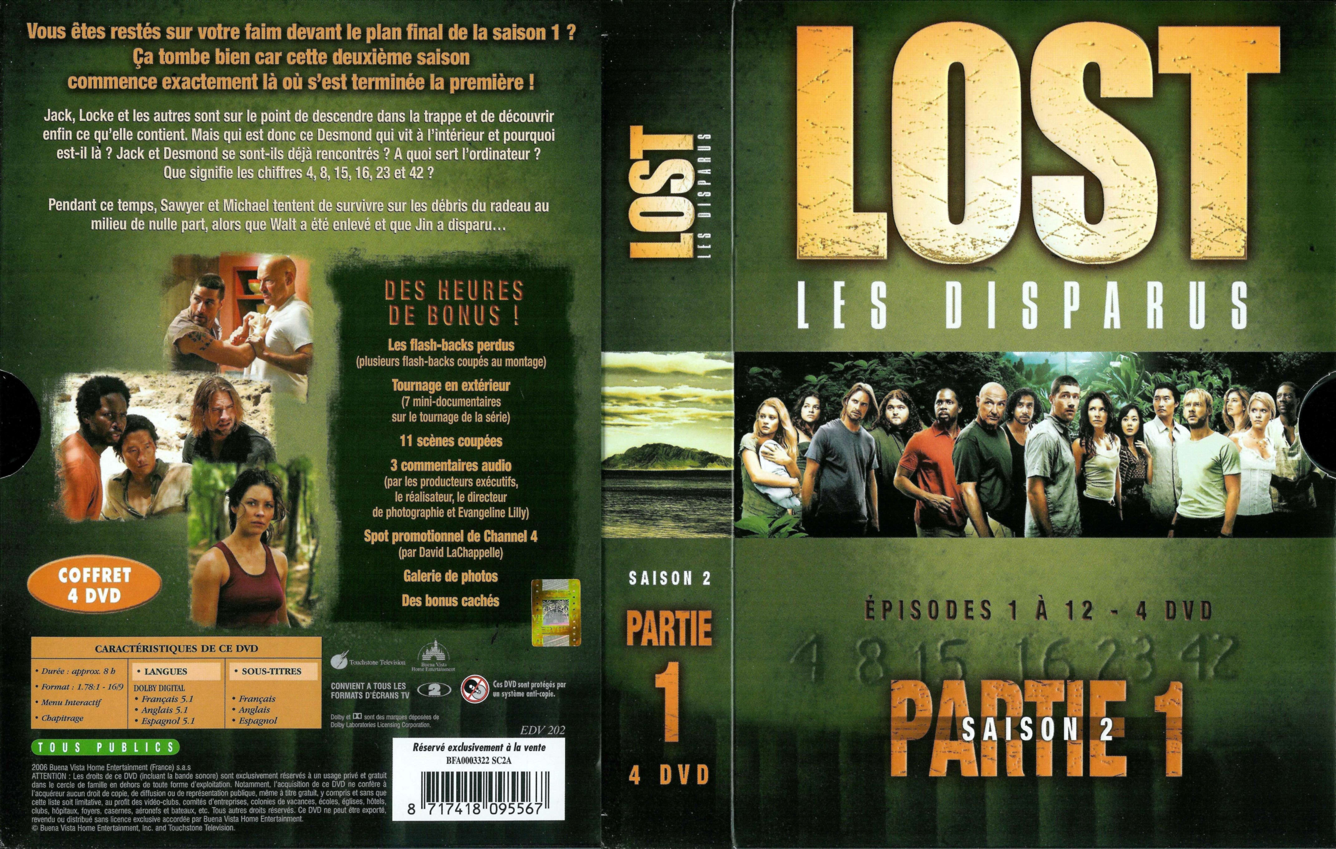 Jaquette DVD Lost Saison 2 COFFRET 1