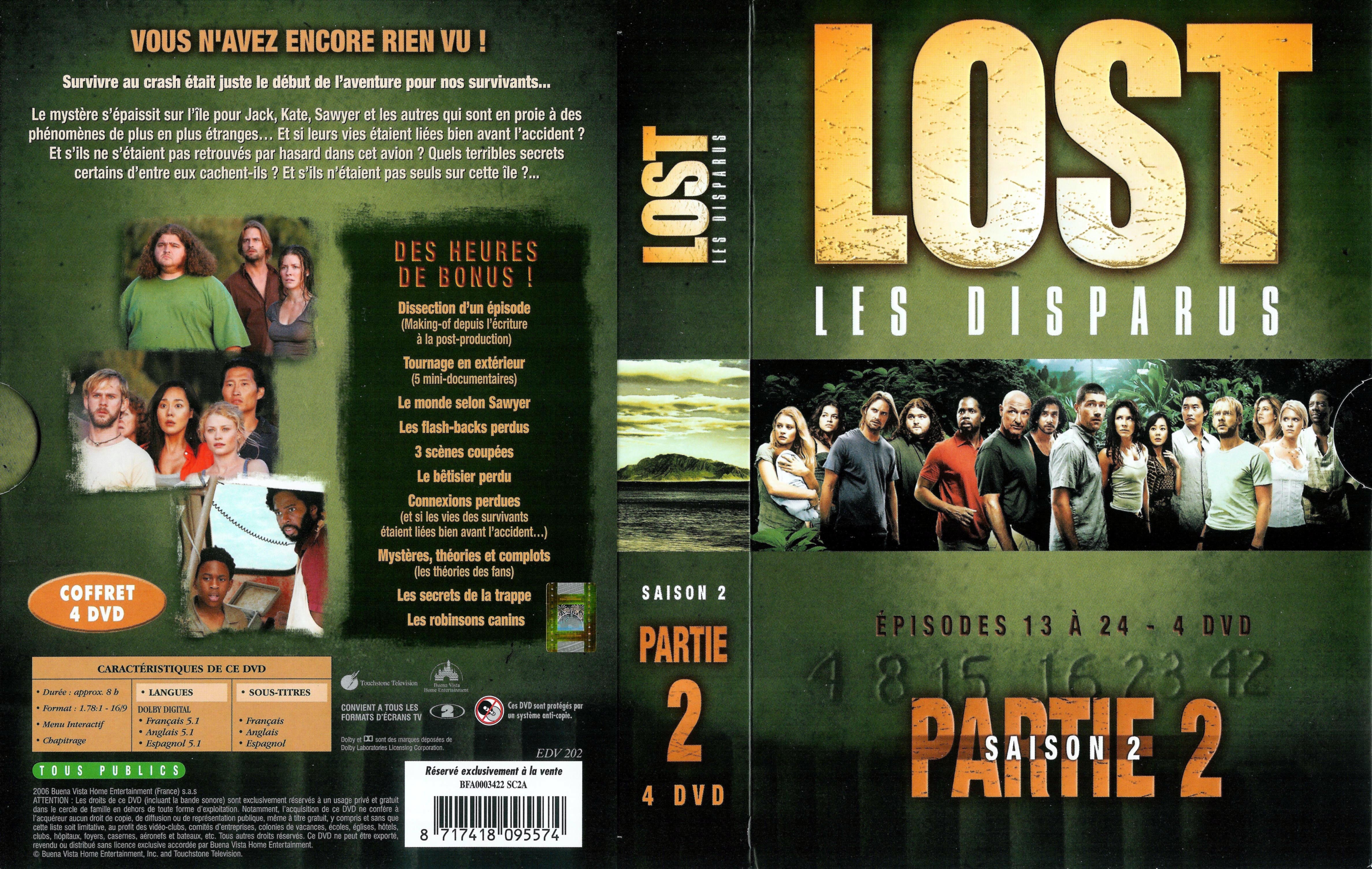 Jaquette DVD Lost Saison 2 COFFRET 2