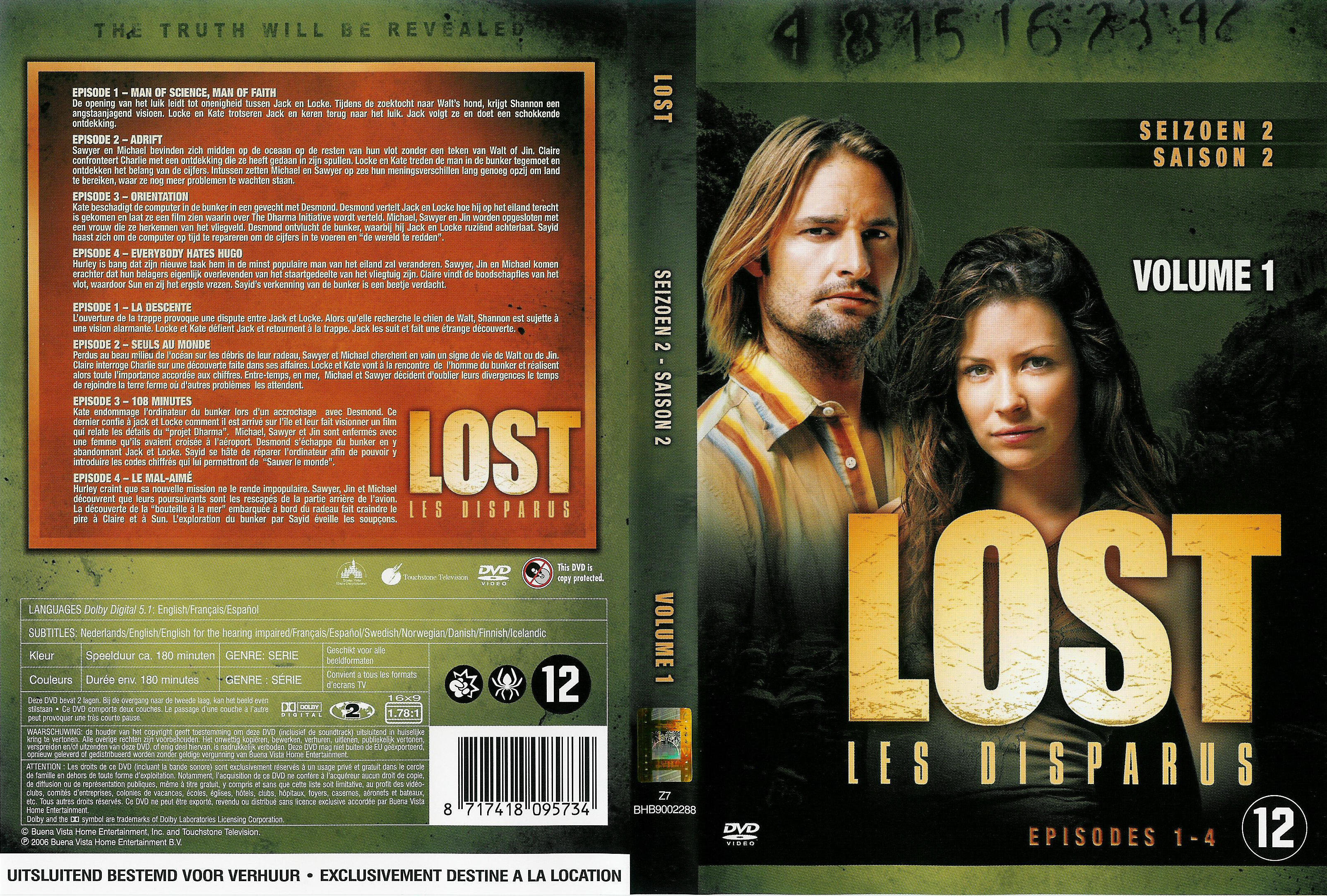 Jaquette DVD Lost Saison 2 DVD 1 v2