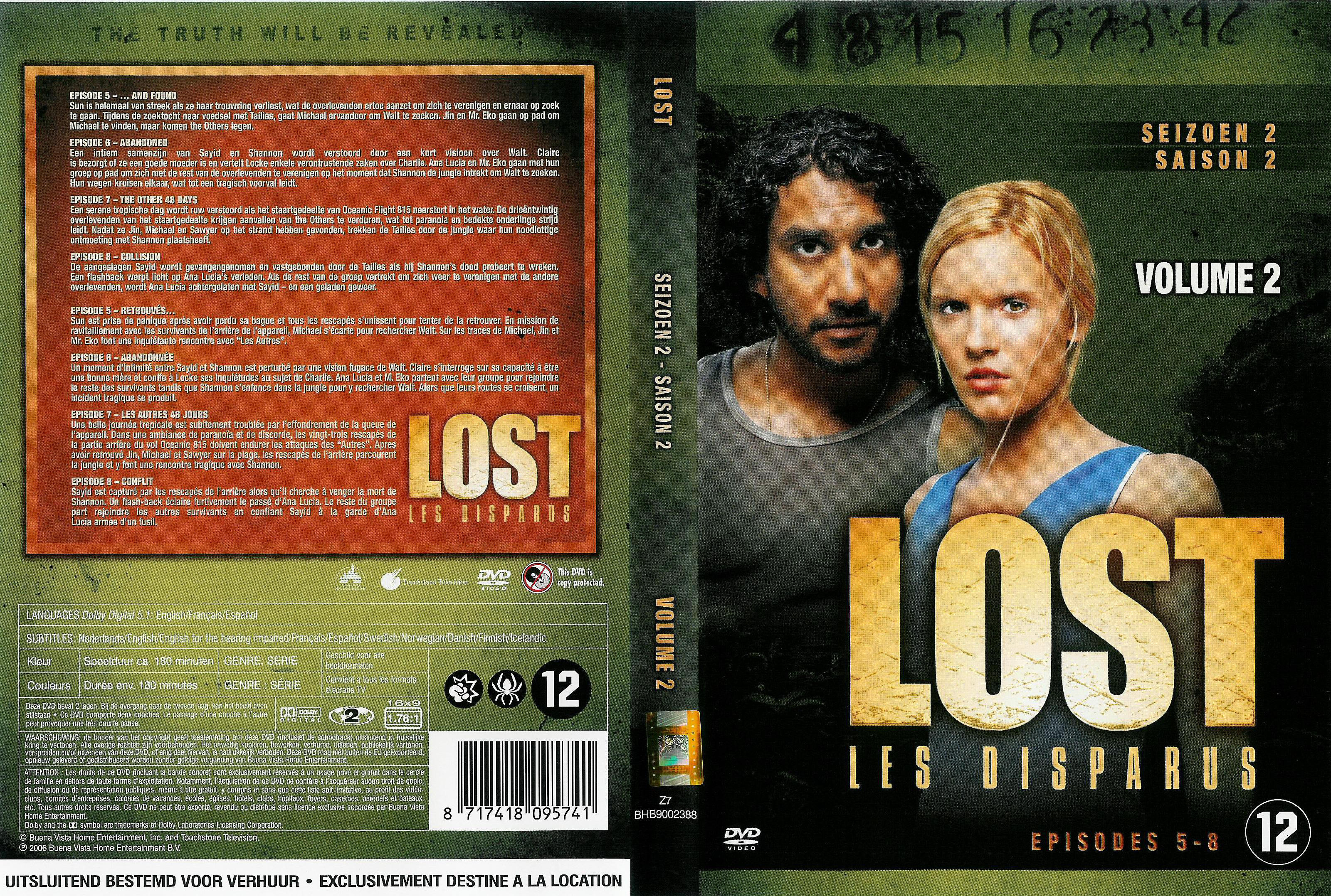 Jaquette DVD Lost Saison 2 DVD 2 v2