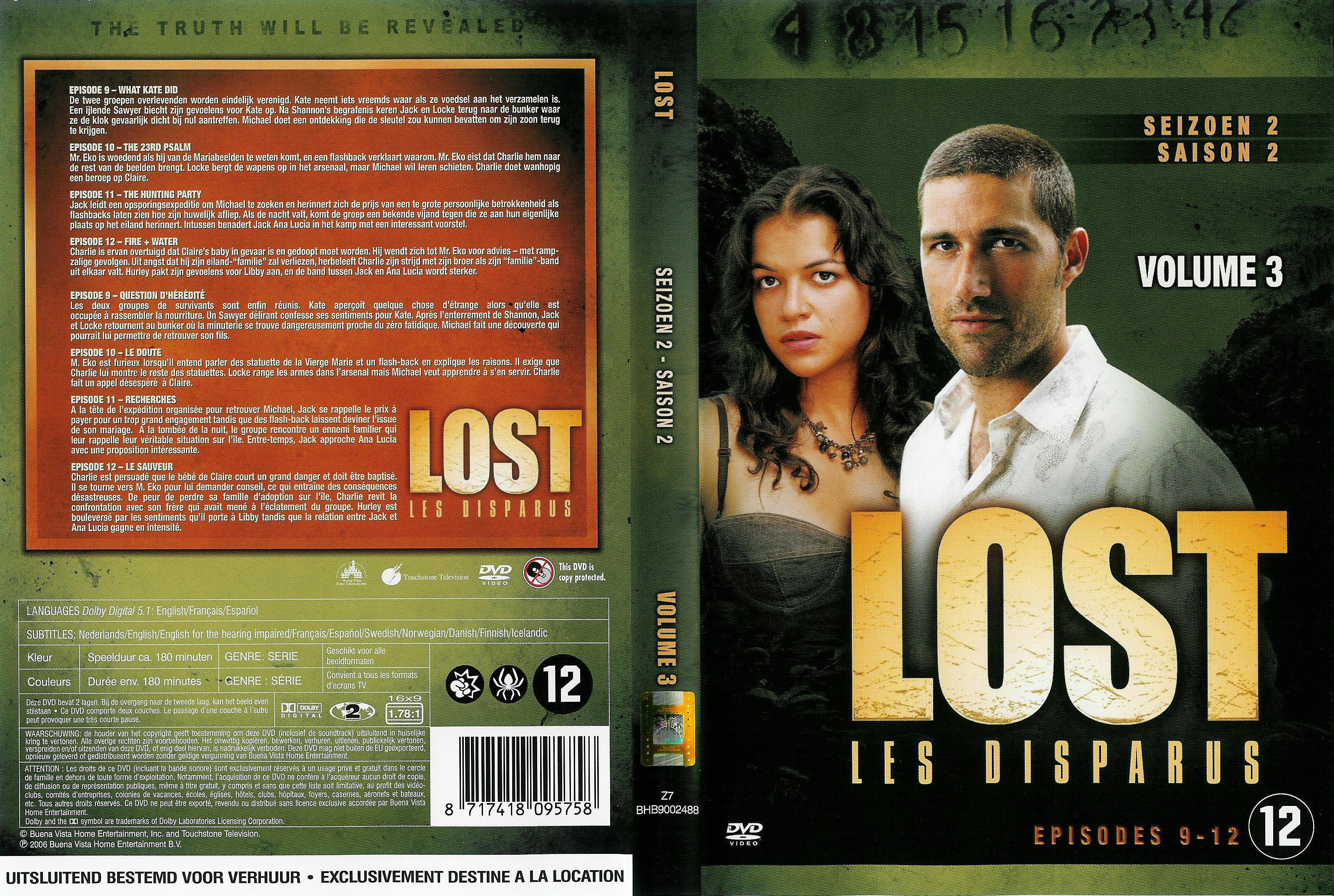 Jaquette DVD Lost Saison 2 DVD 3 v2
