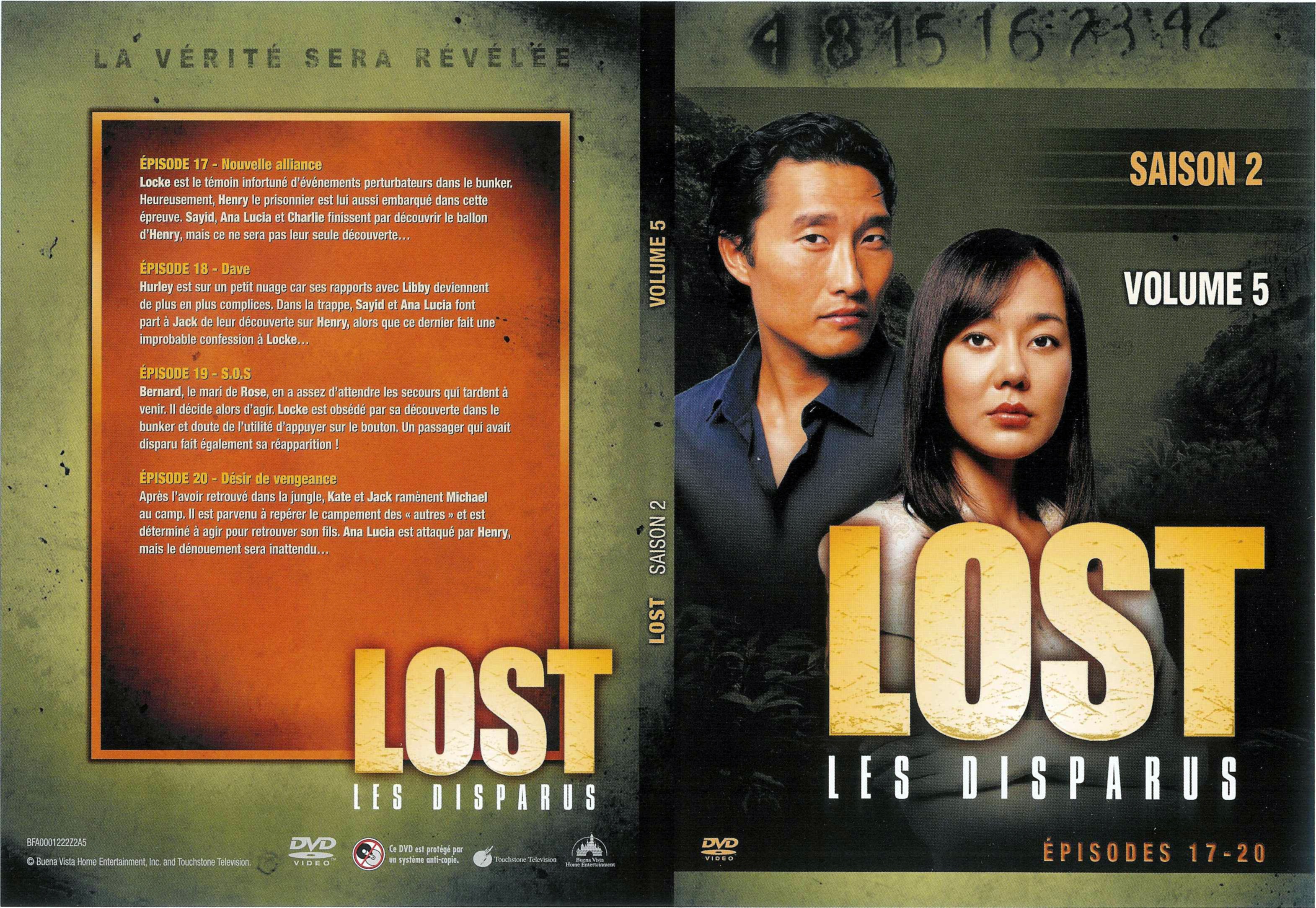 Jaquette DVD Lost Saison 2 DVD 5