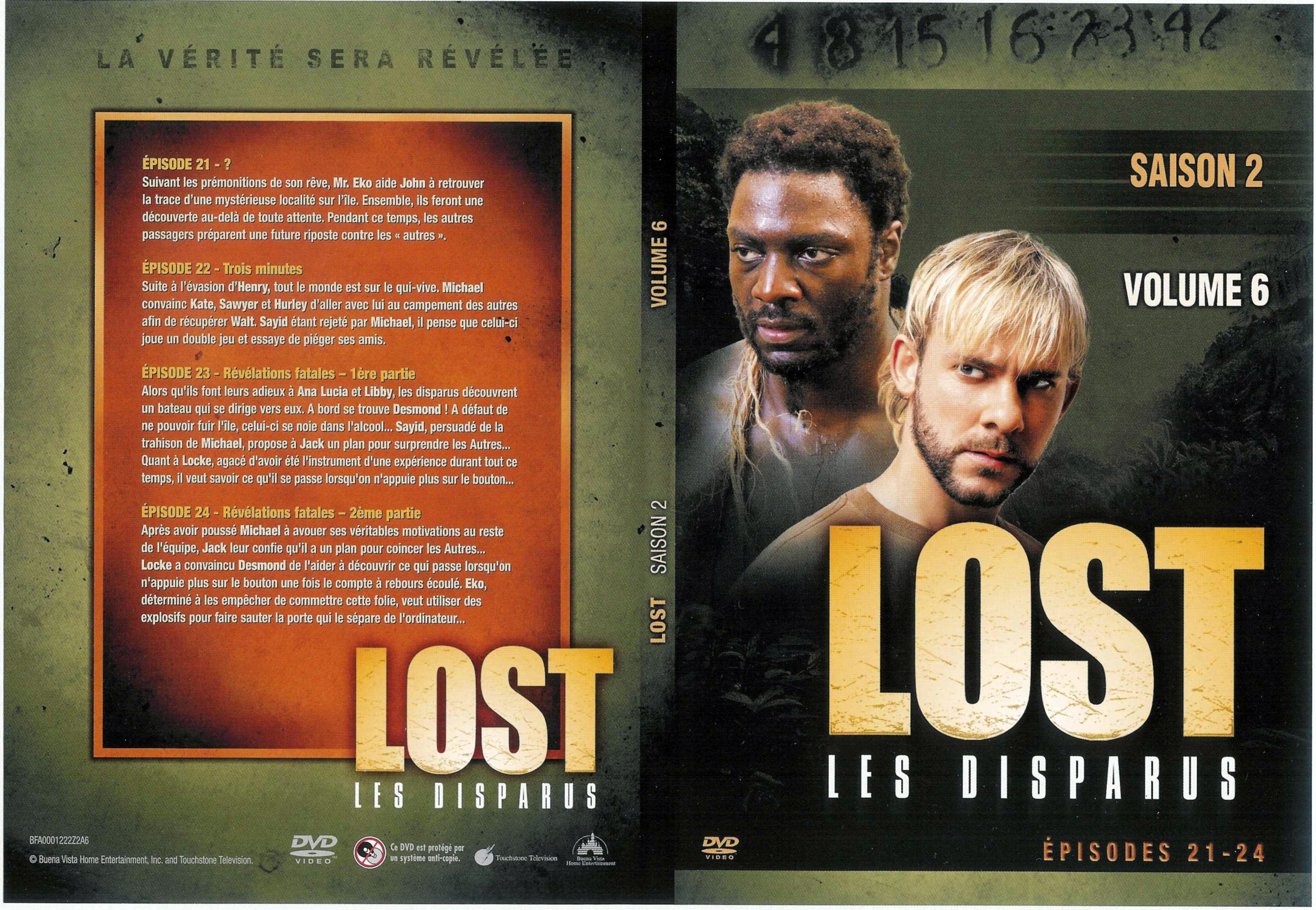 Jaquette DVD Lost Saison 2 DVD 6