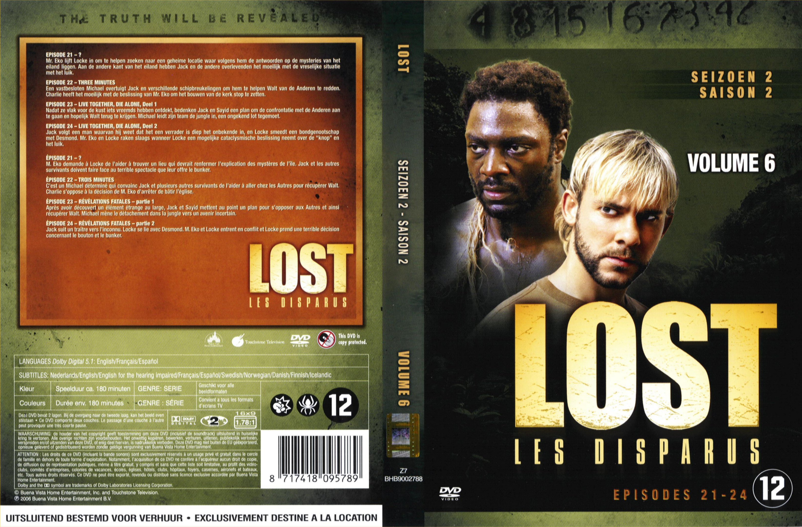 Jaquette DVD Lost Saison 2 DVD 6 v2