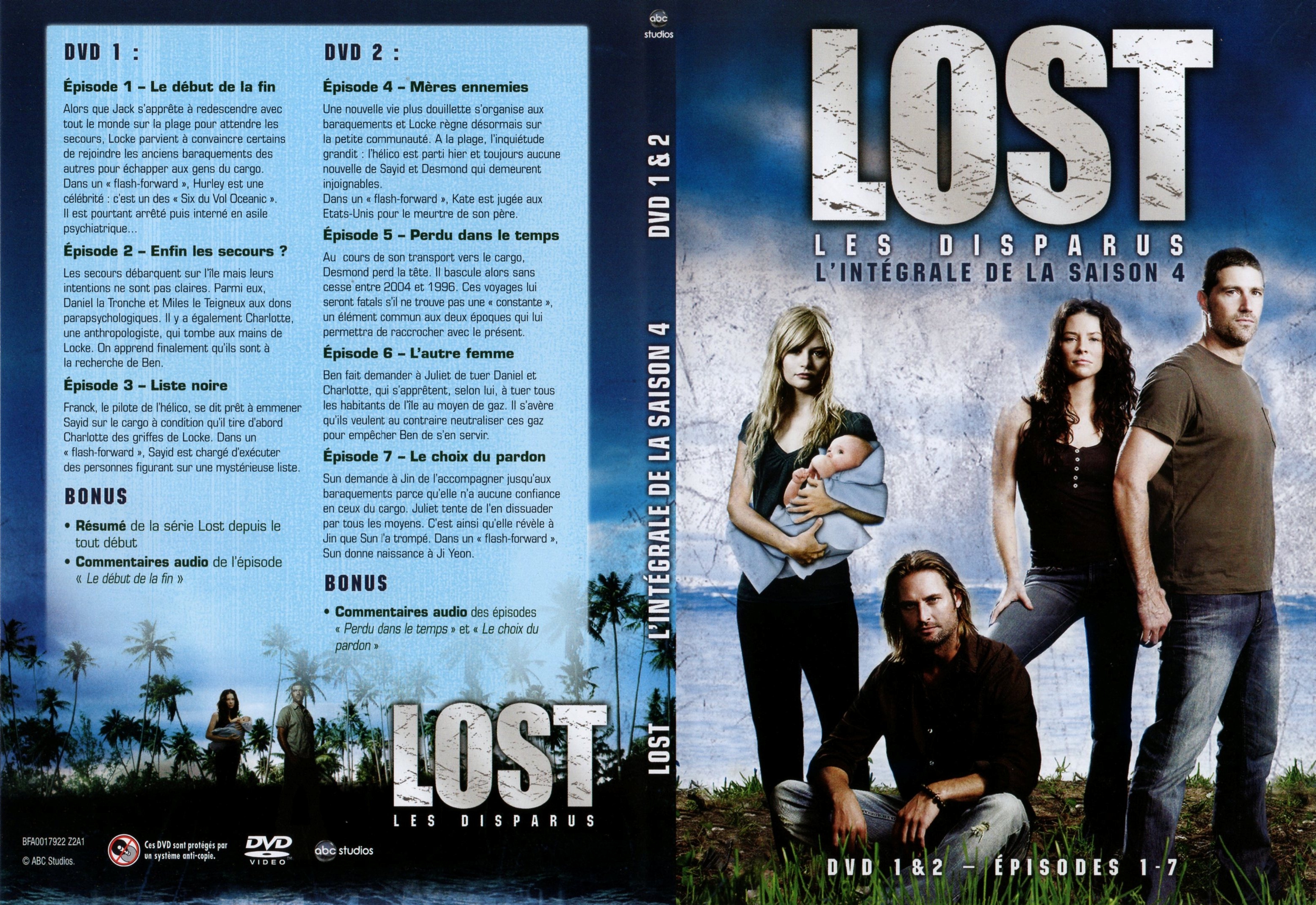 Jaquette DVD Lost Saison 4 DVD 1