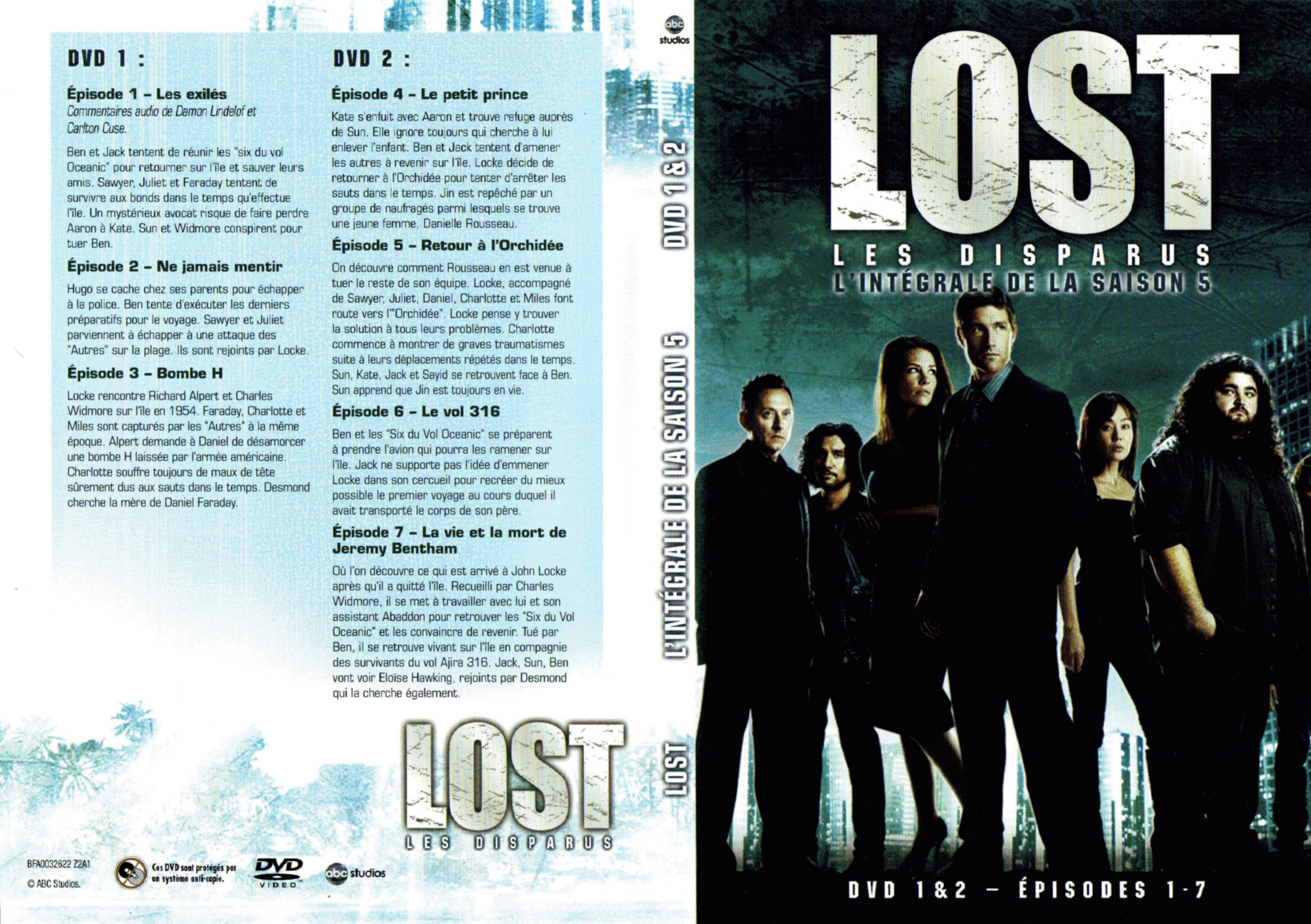 Jaquette DVD Lost Saison 5 DVD 1