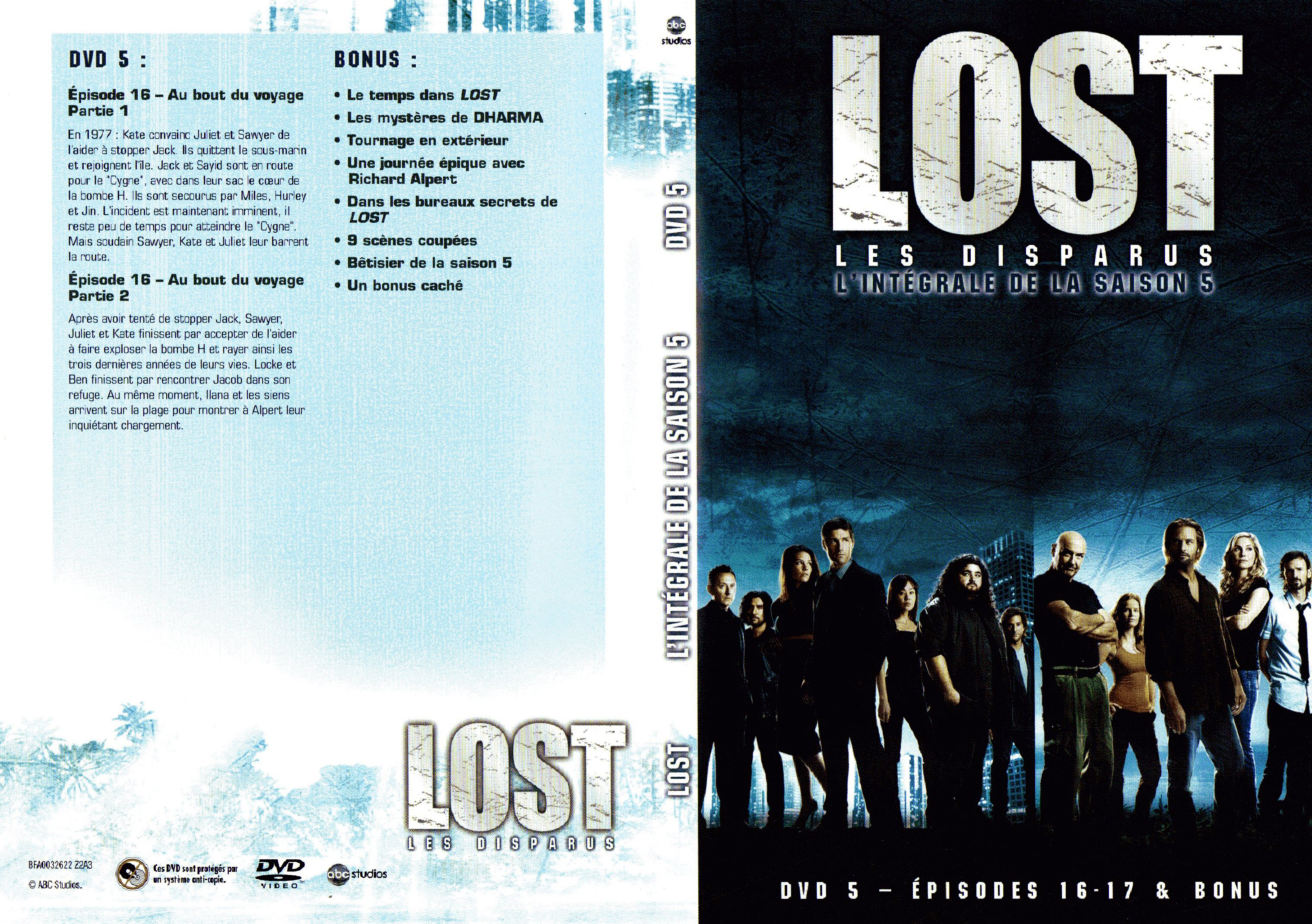 Jaquette DVD Lost Saison 5 DVD 3