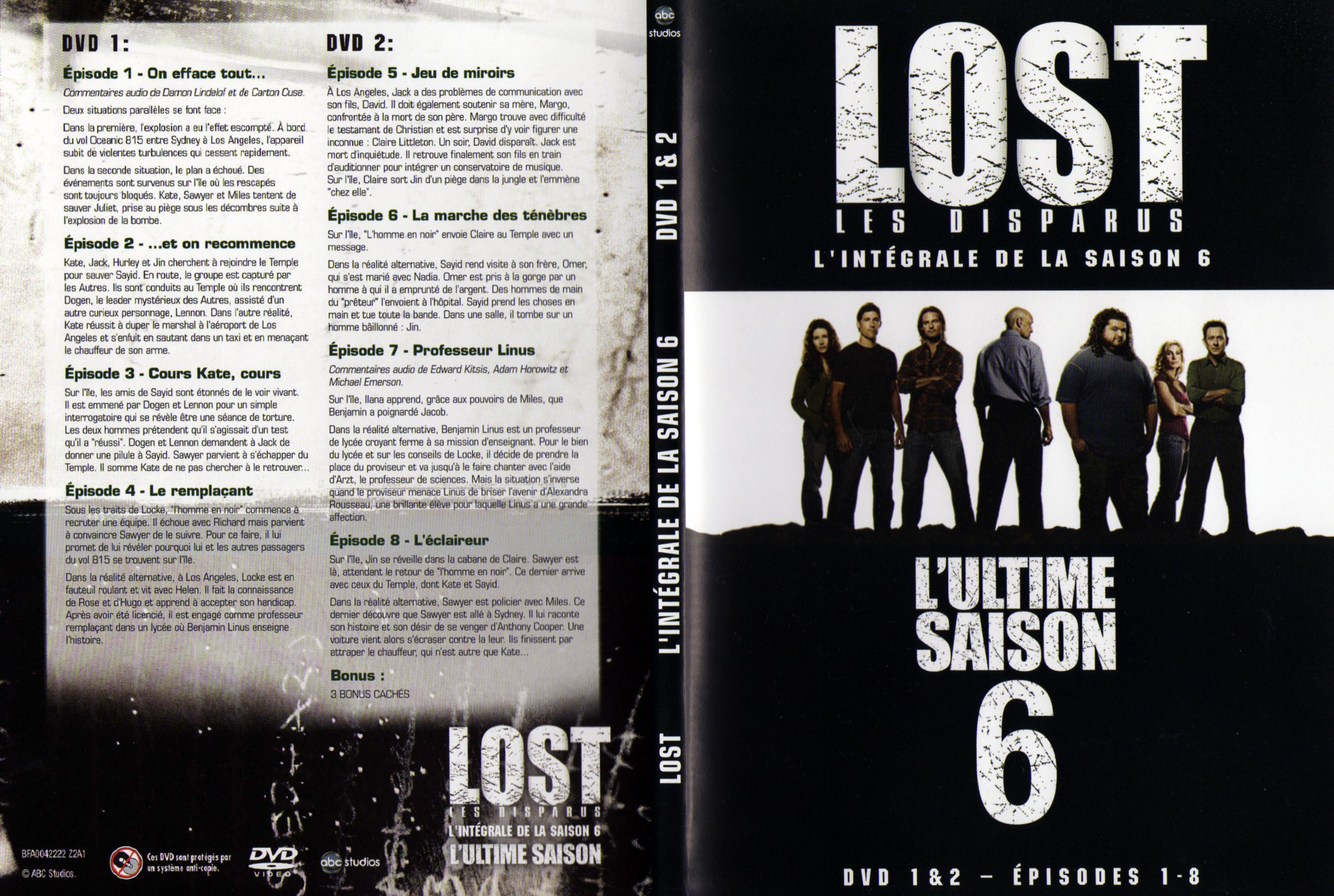Jaquette DVD Lost Saison 6 DVD 1