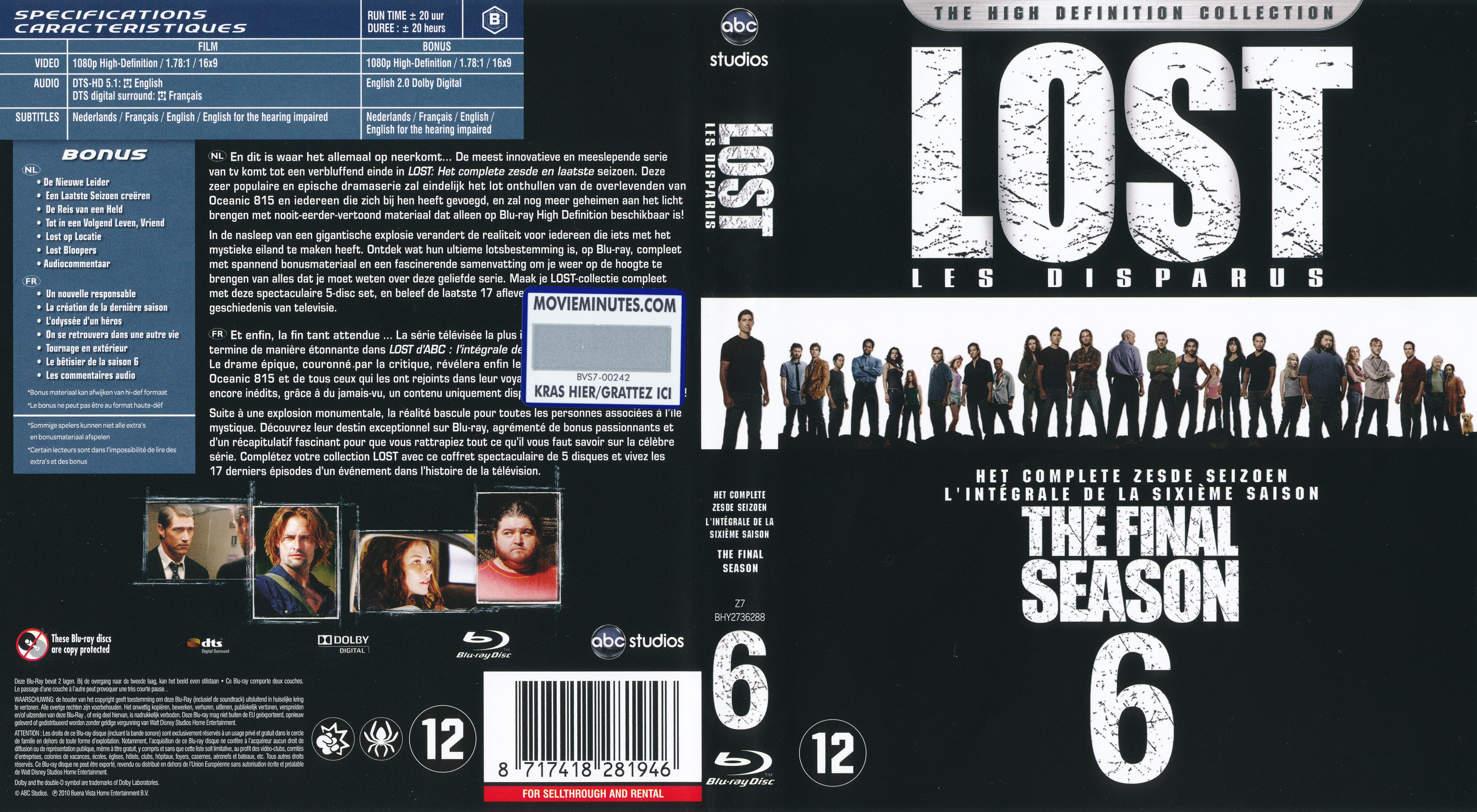 Jaquette DVD Lost Saison 6 (BLU-RAY)