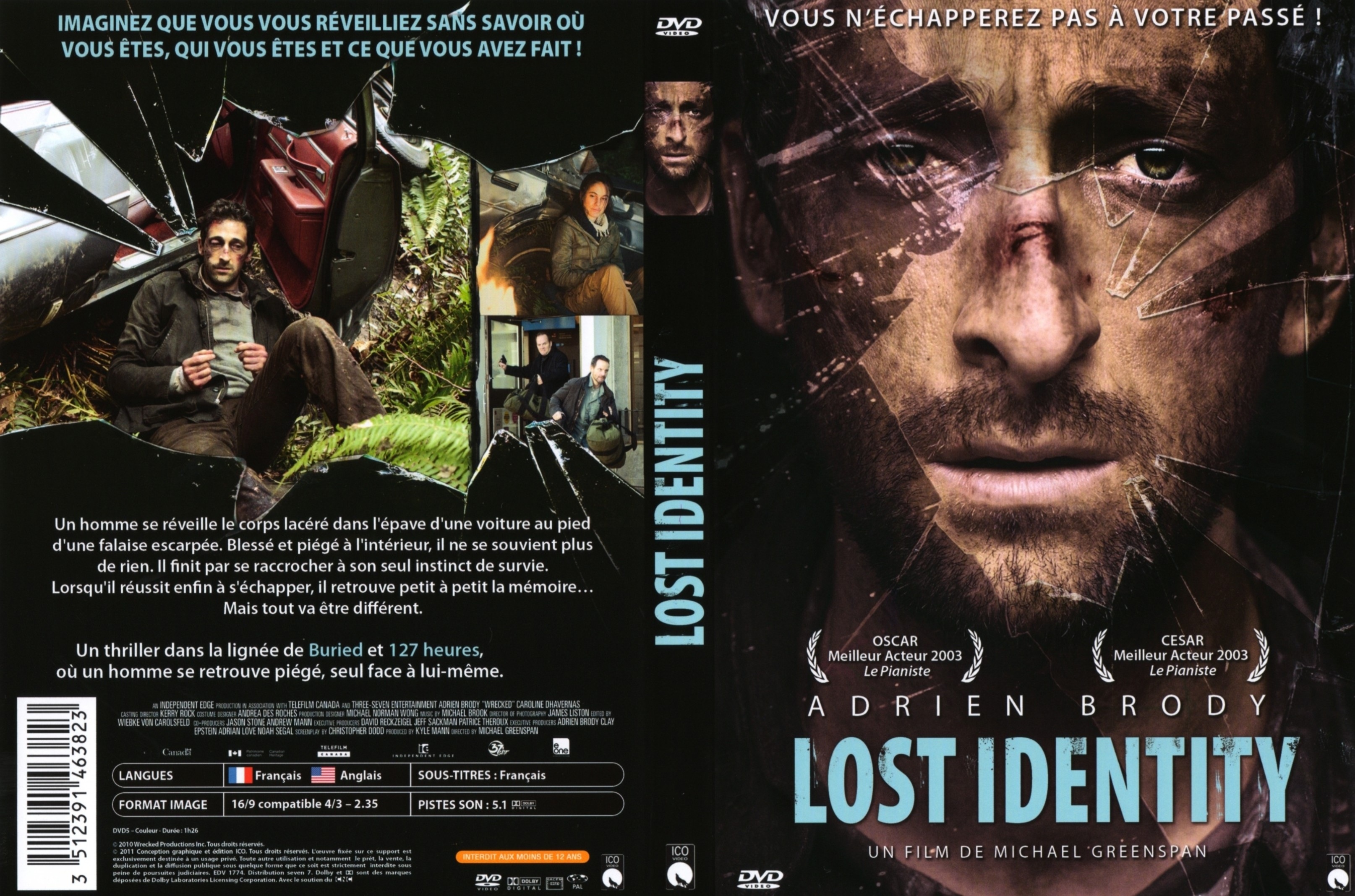 Jaquette DVD Lost identity