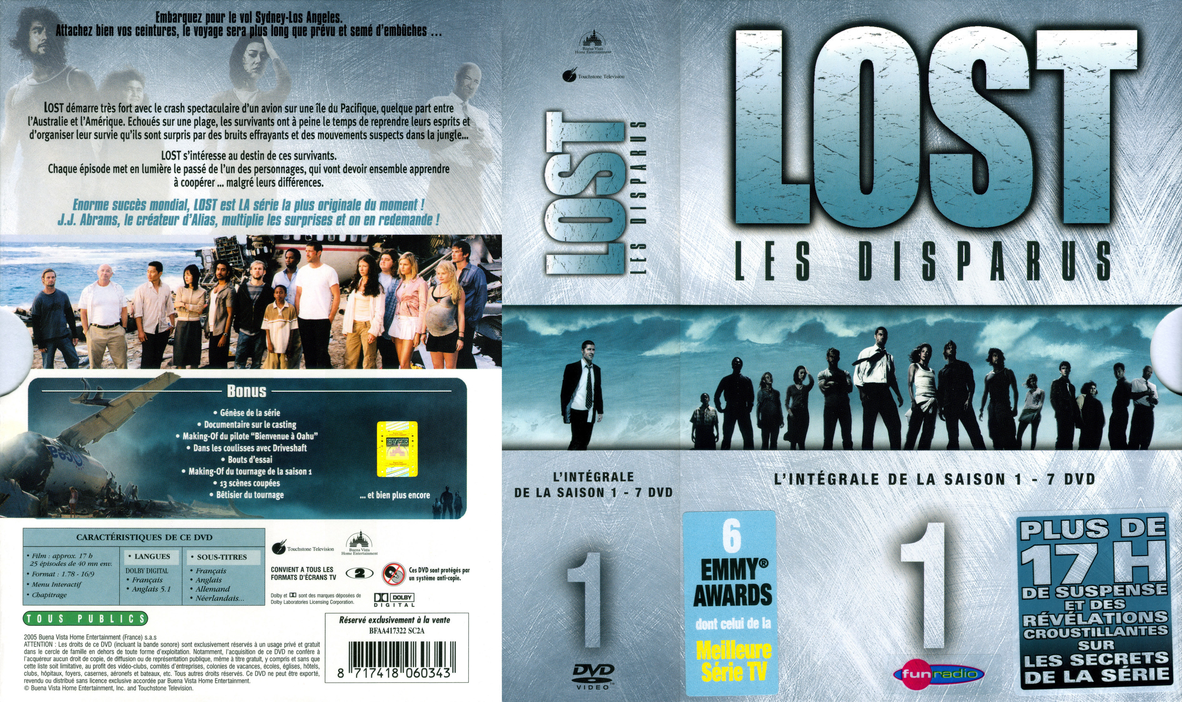 Jaquette DVD Lost saison 1 COFFRET