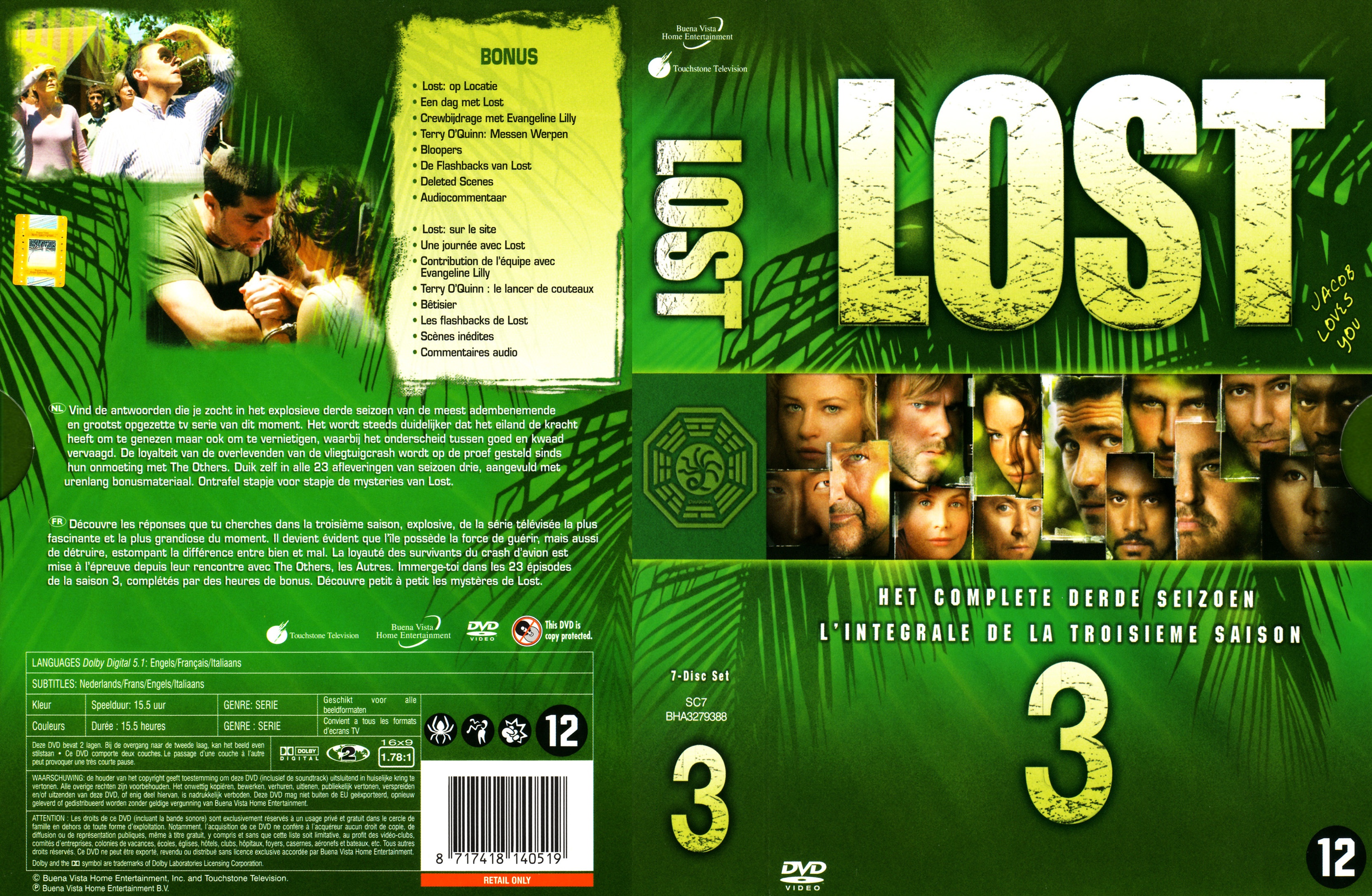 Jaquette DVD Lost saison 3 COFFRET